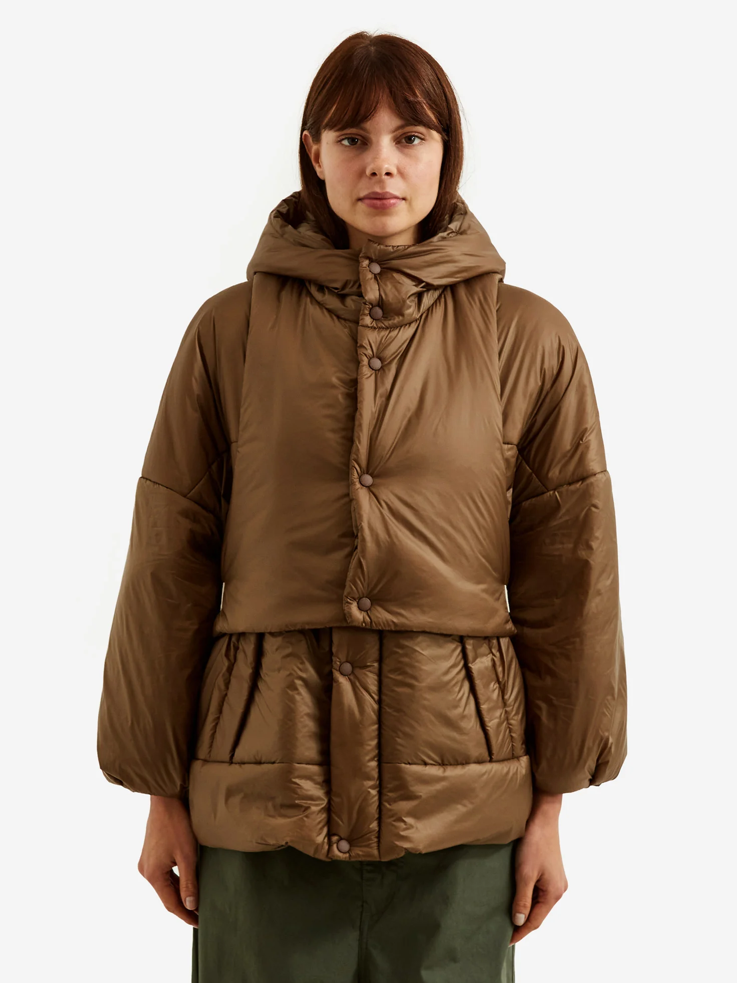 F/CE Layered Padding Blouson - Brown