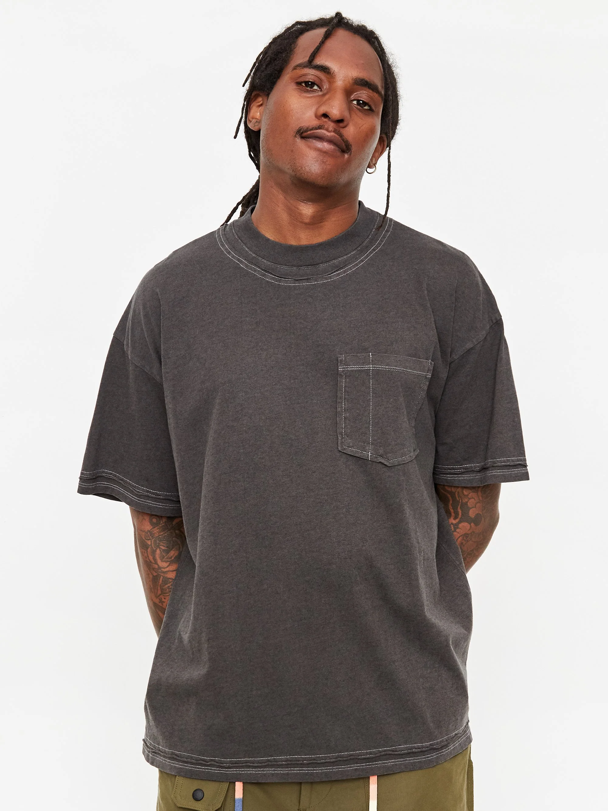 F/CE Pigment Layered Shortsleeve T-Shirt - Black - Image 5