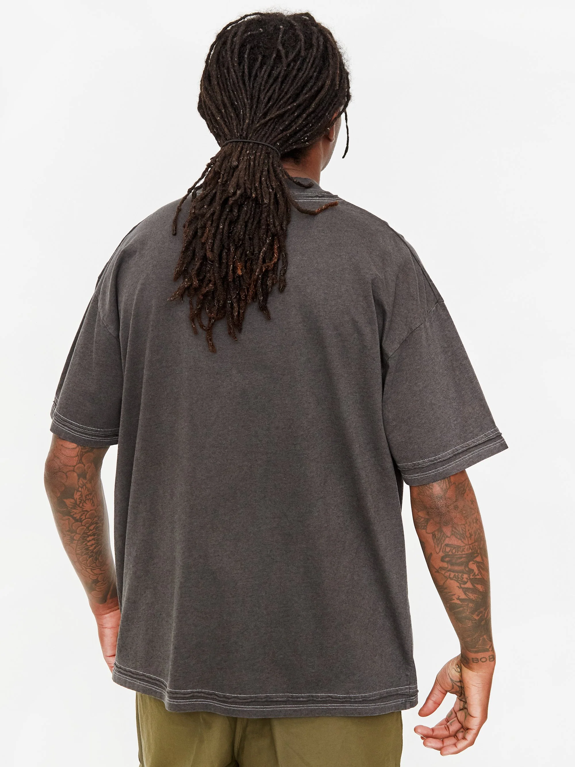 F/CE Pigment Layered Shortsleeve T-Shirt - Black - Image 8