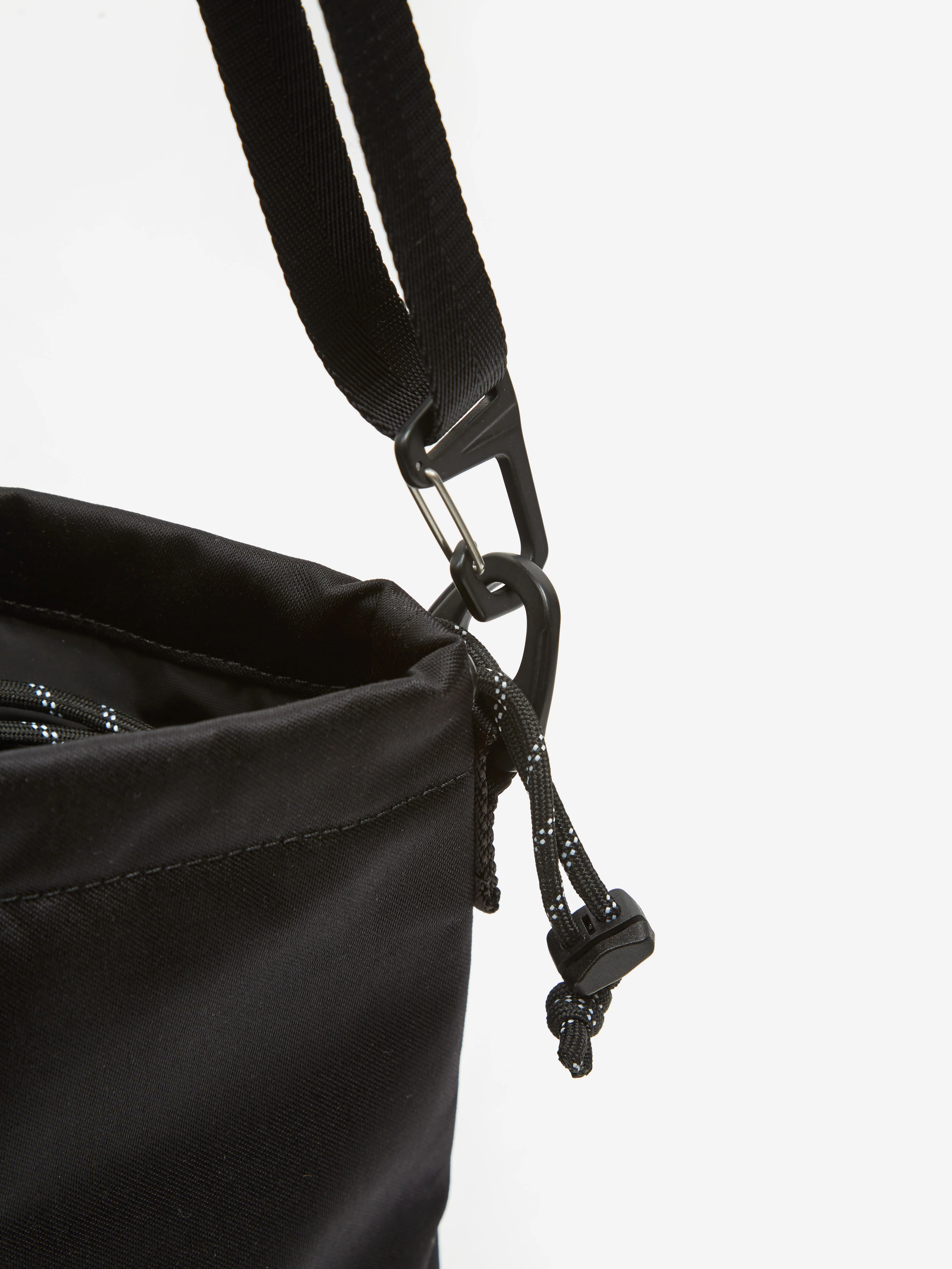 F/CE Satin Drawstring Bag - Black - Image 3