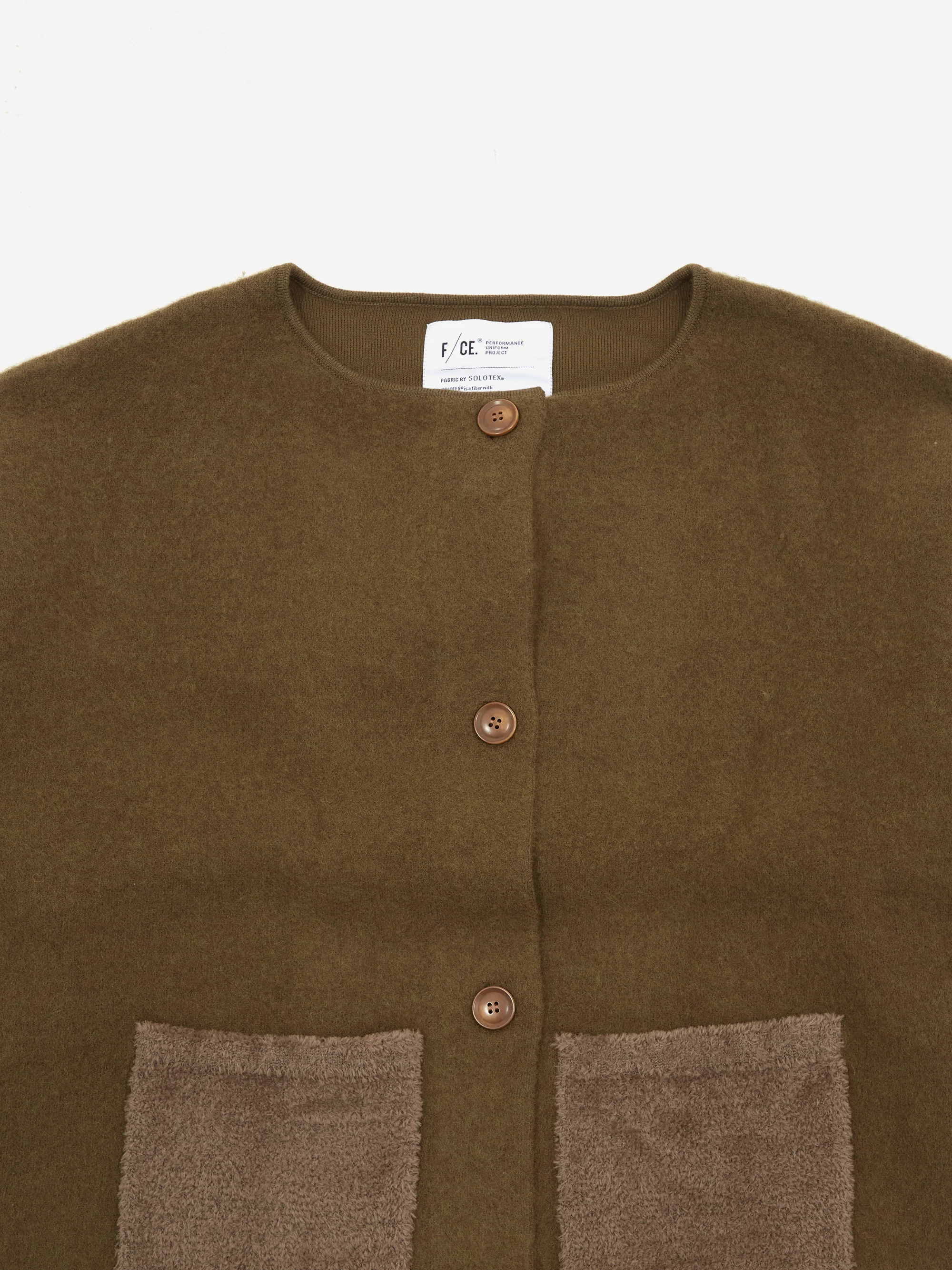 F/CE Solotex Switching Cardigan - Olive - Image 6