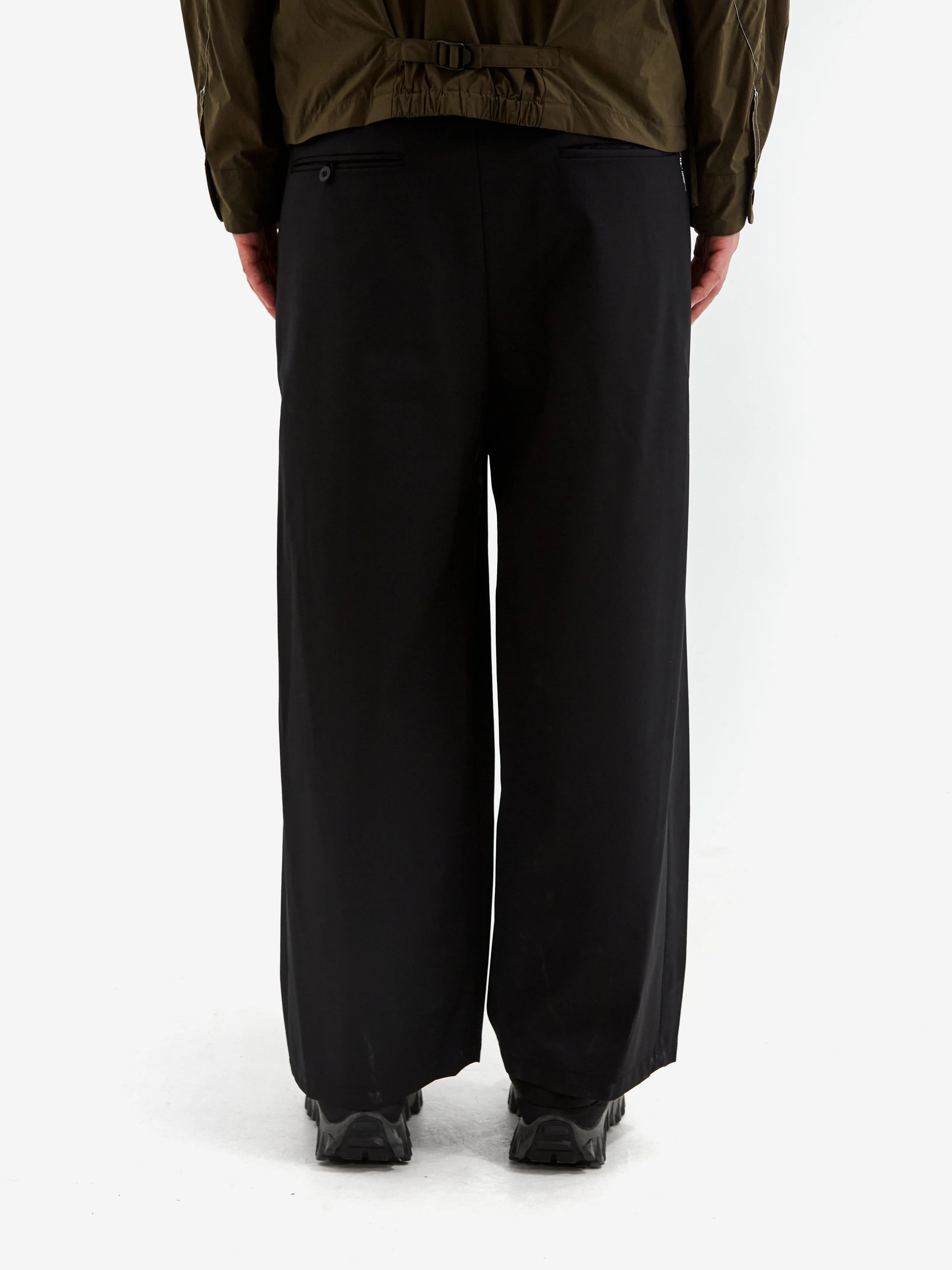 F/CE Waterproof Tech Wool Wide Pants - Black - Image 6