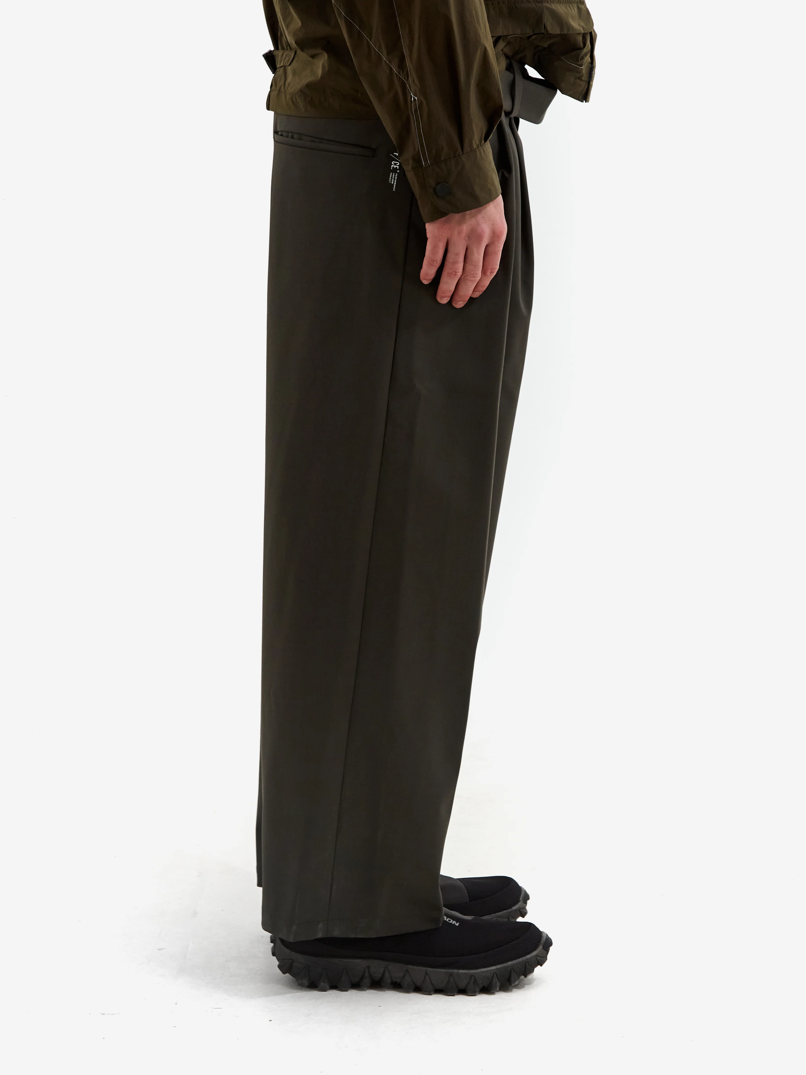 F/CE Waterproof Tech Wool Wide Pants - Olive - Image 5