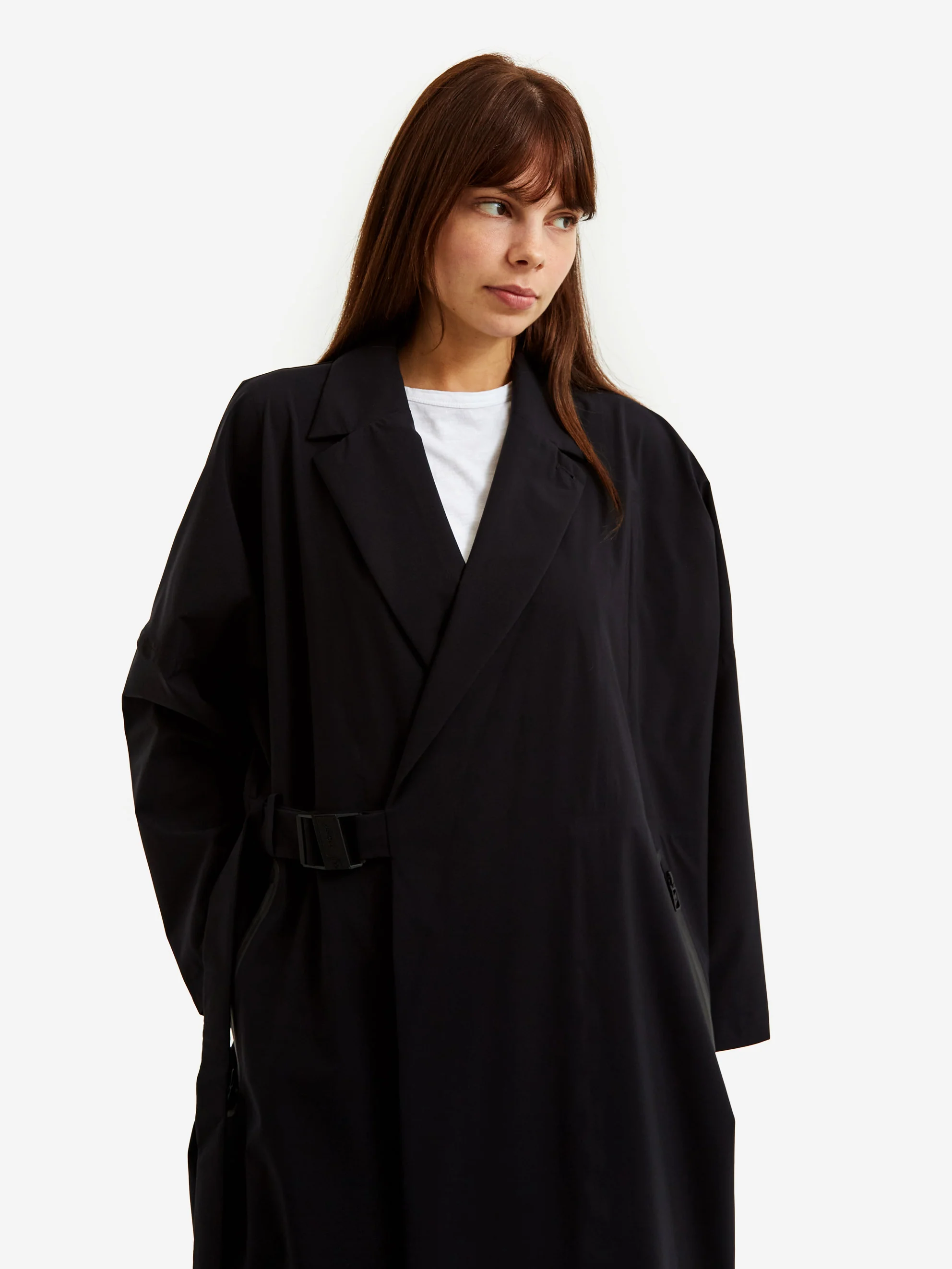 F/CE Waterproof Wrap Coat - Black - Image 3