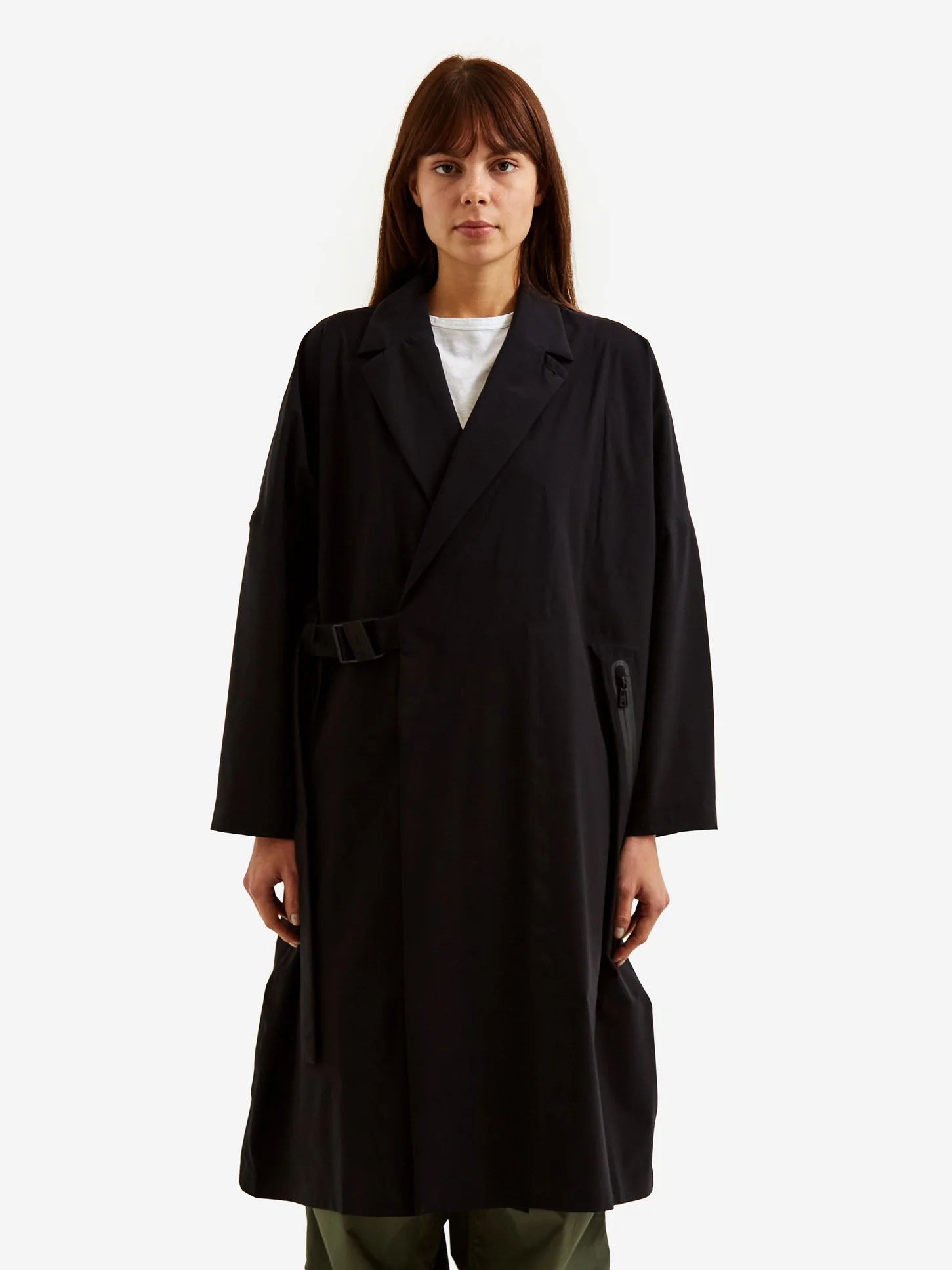F/CE Waterproof Wrap Coat - Black - Image 4