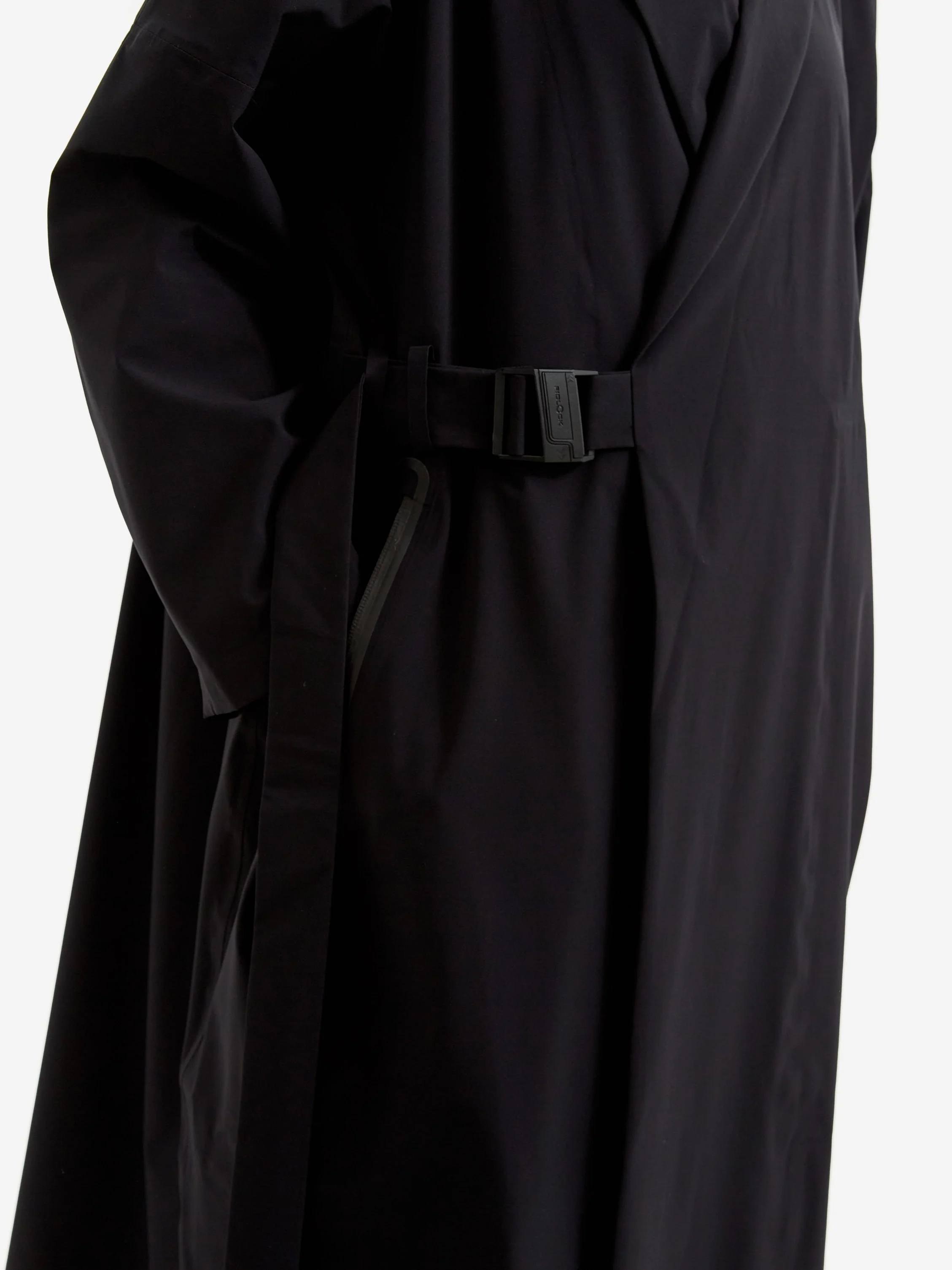 F/CE Waterproof Wrap Coat - Black - Image 5