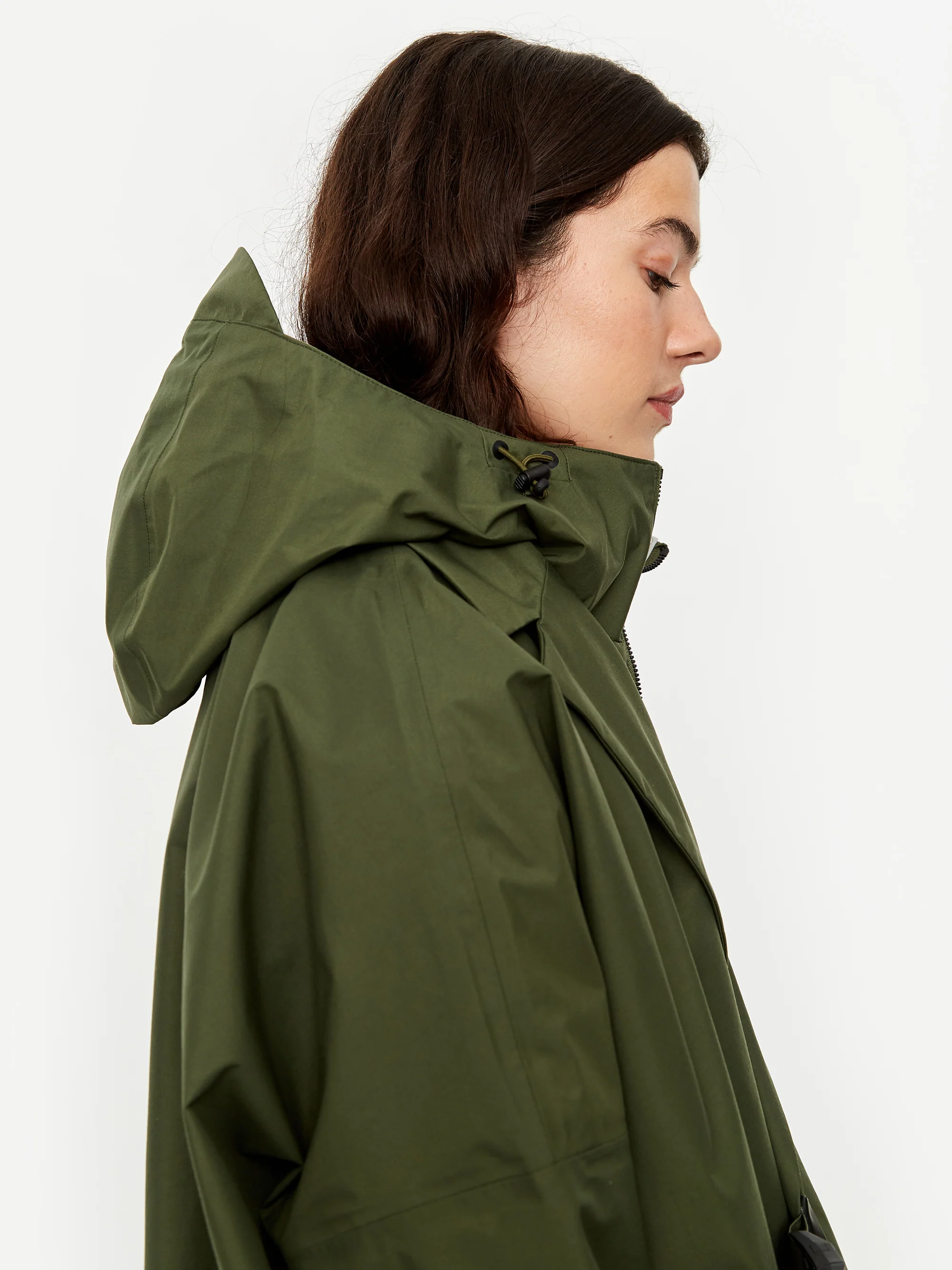 F/CE Wrap Double Breasted Coat - Olive - Image 8