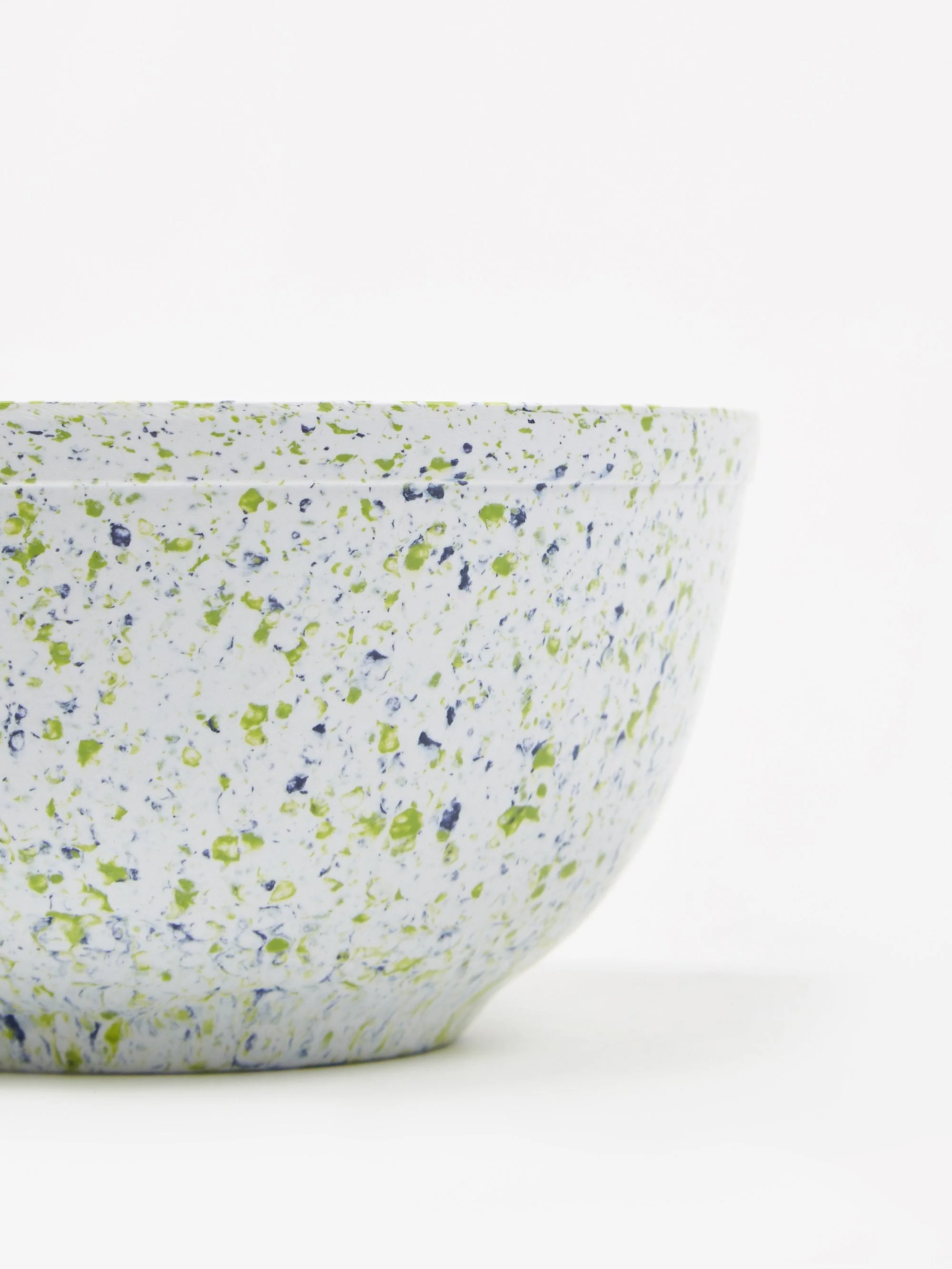 Faplana Melamine Bowl - White/Blue Speckled - Image 3
