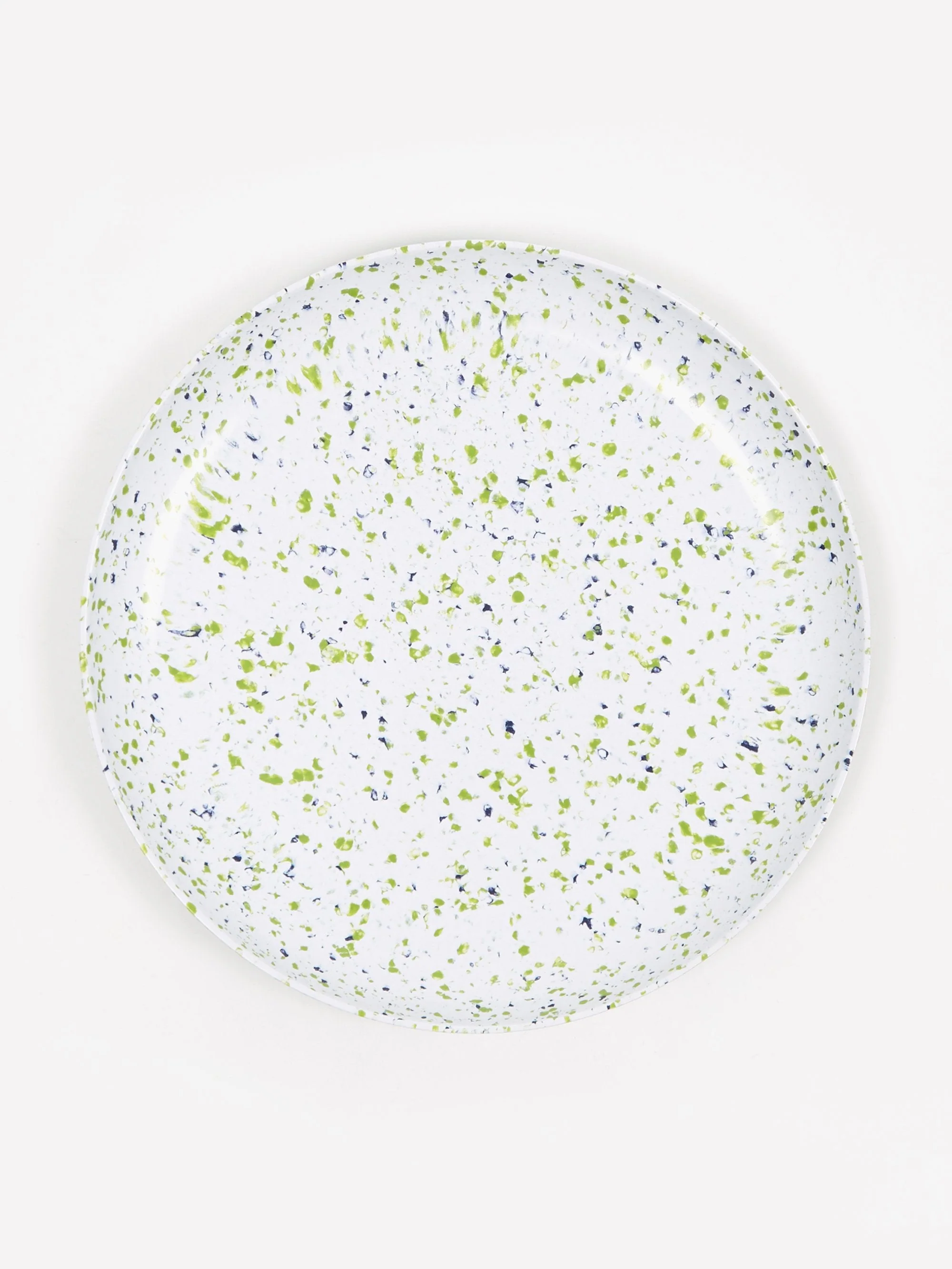 Faplana Melamine Dinner Plate -  White/Blue Speckled - Image 2