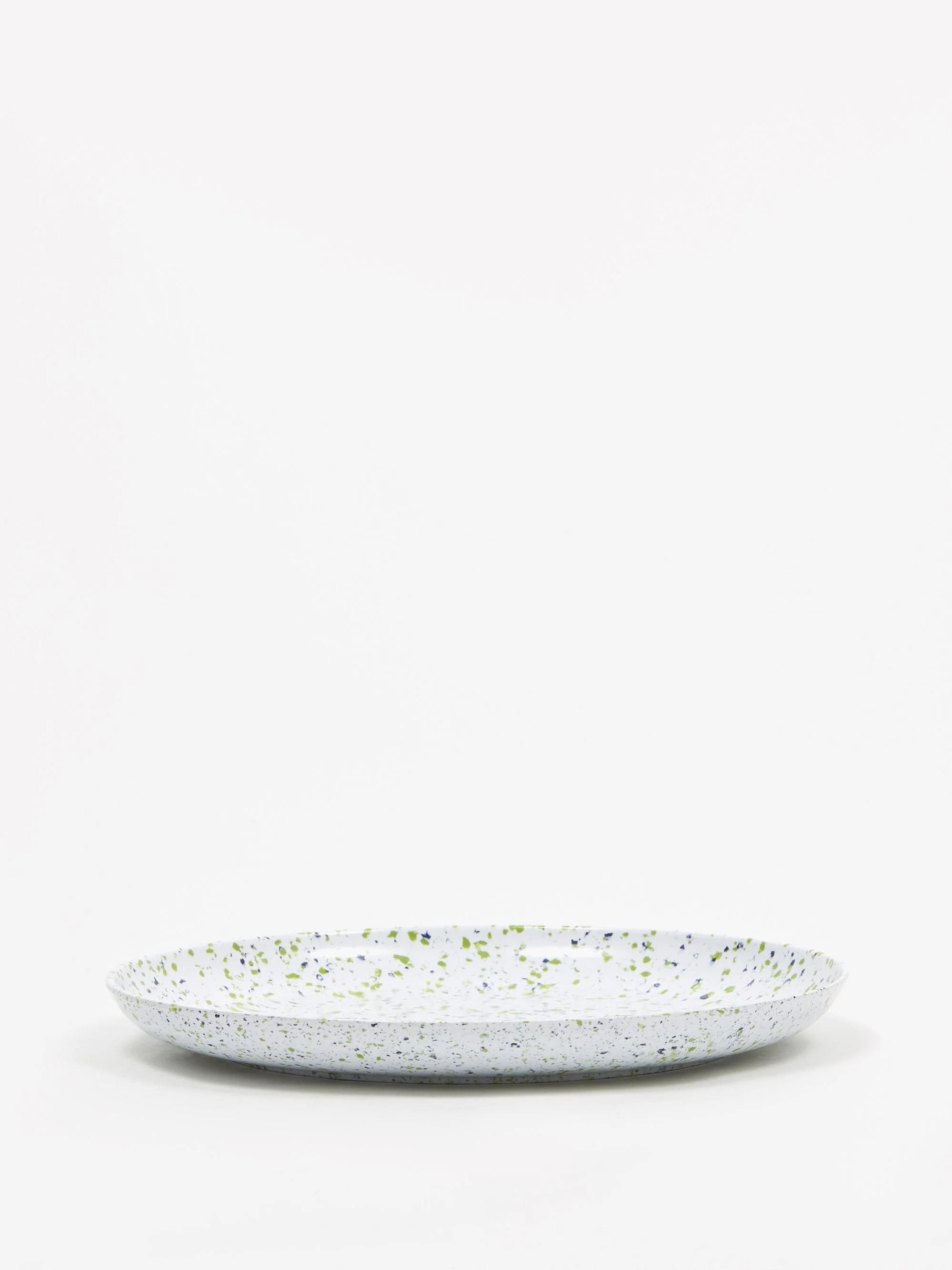 Faplana Melamine Dinner Plate -  White/Blue Speckled - Image 5