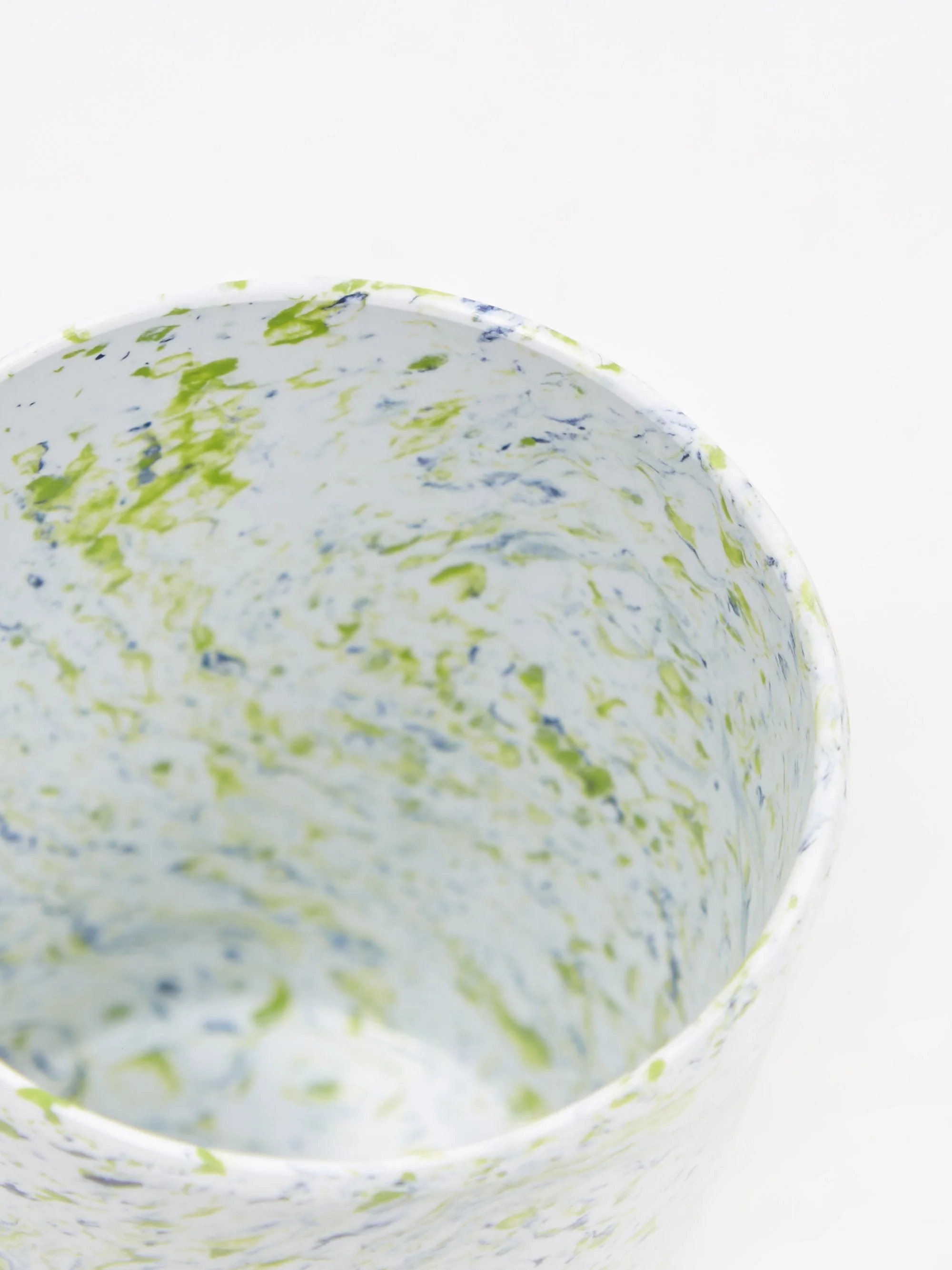 Faplana Melamine Tumbler - White/Blue Speckled - Image 3