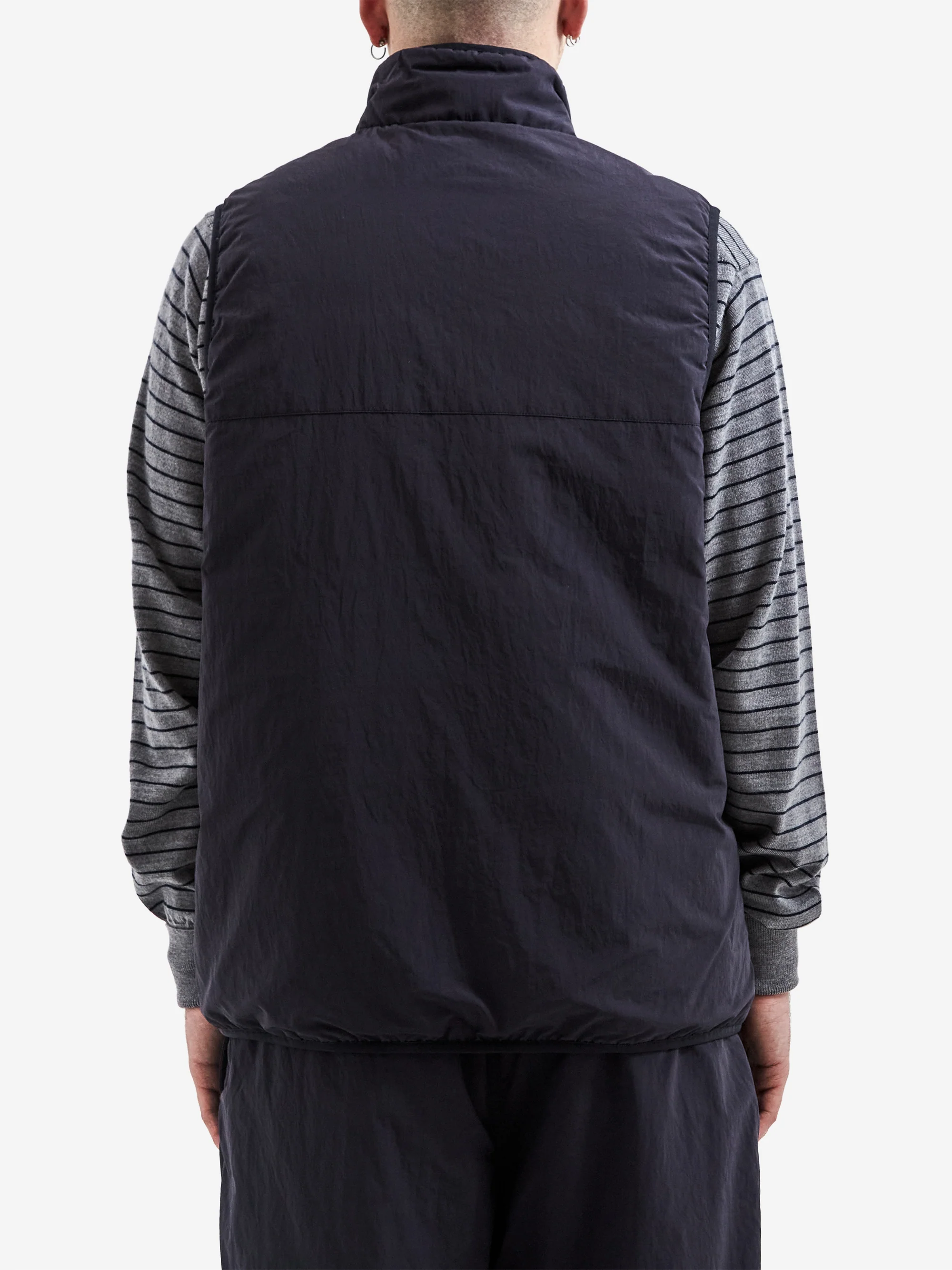 Farah Japan Nylon Zip Up Vest - Navy - Image 7