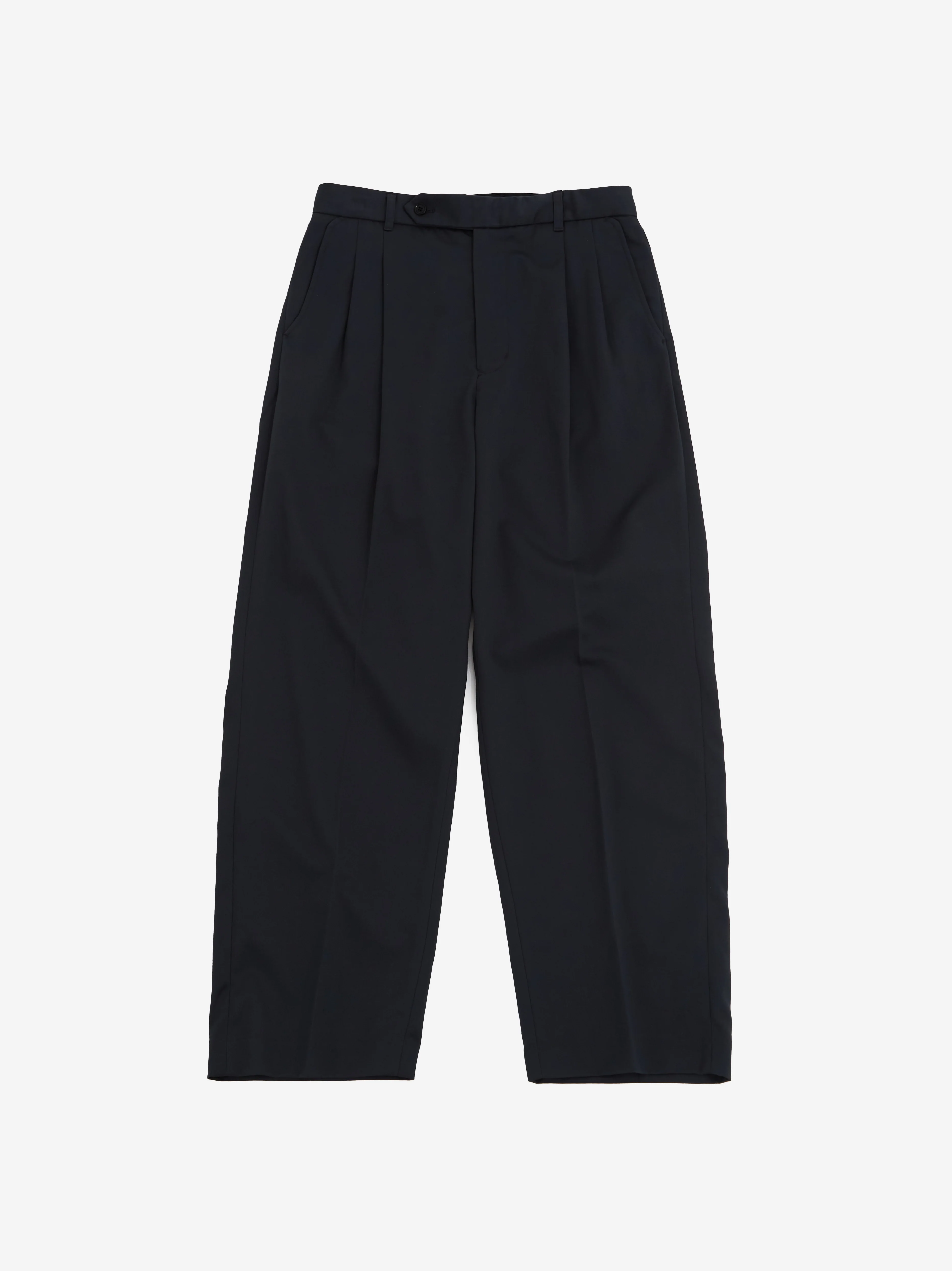 Farah Japan Two Tuck Side Adjustable Pants - Grey