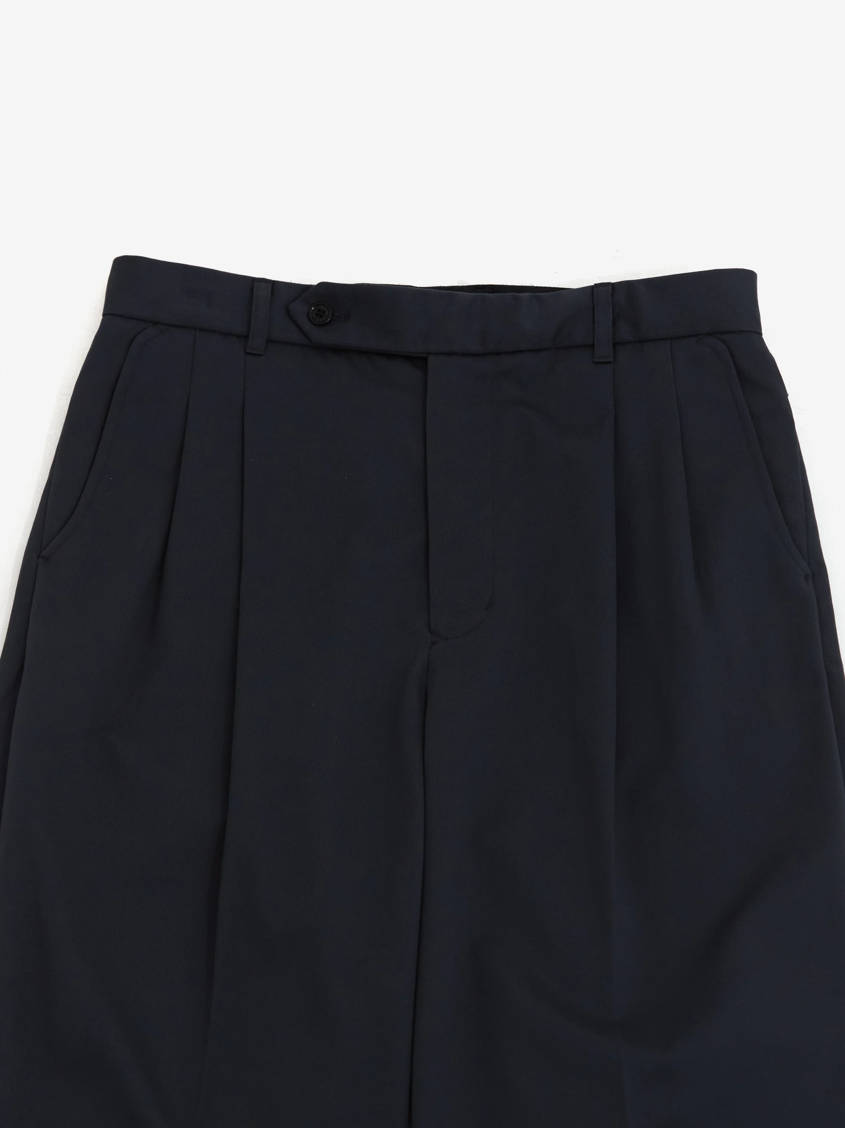 Farah Japan Two Tuck Side Adjustable Pants - Grey - Image 2