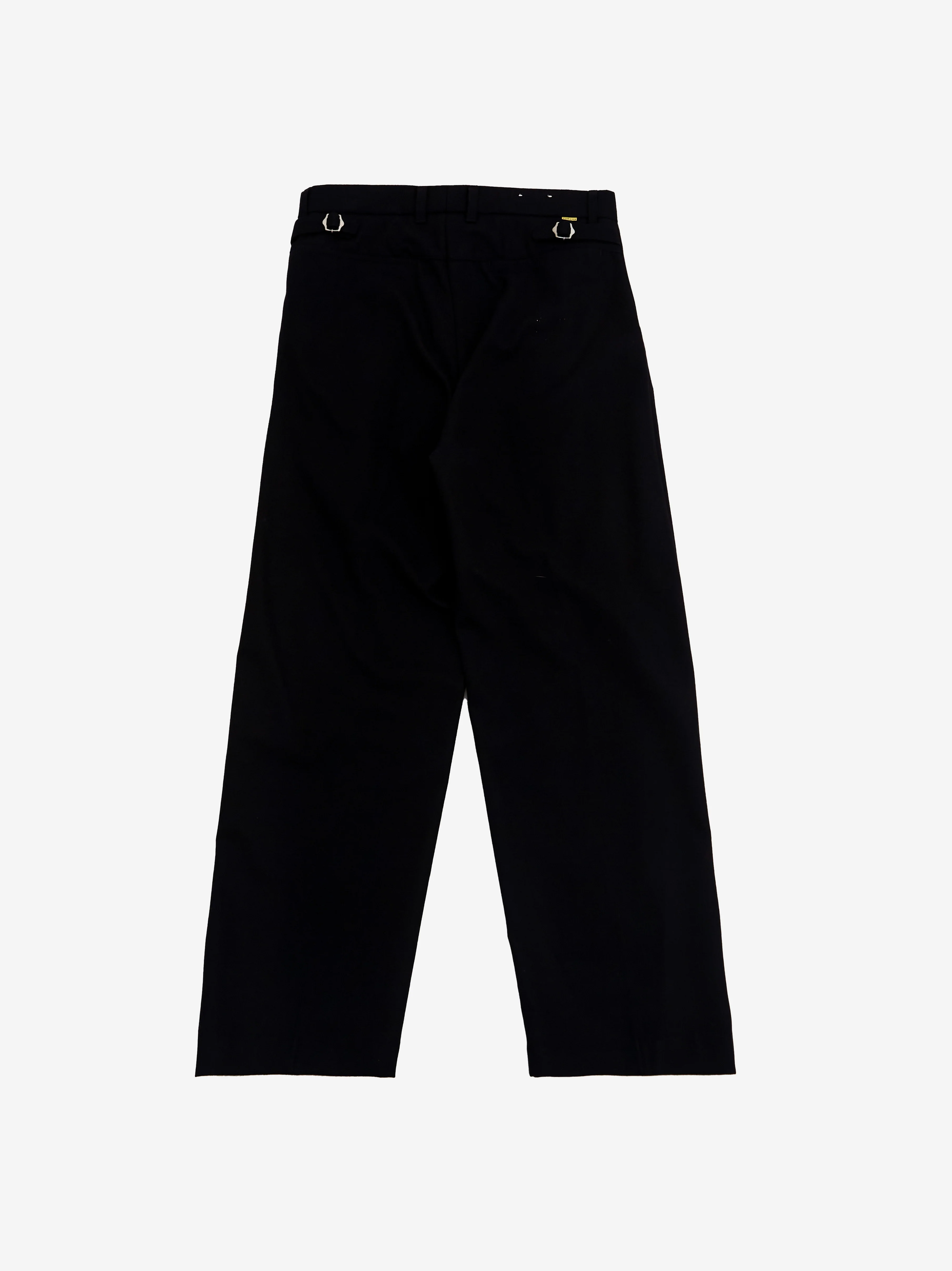 Farah Japan Two Tuck Side Adjustable Pants - Navy - Image 4
