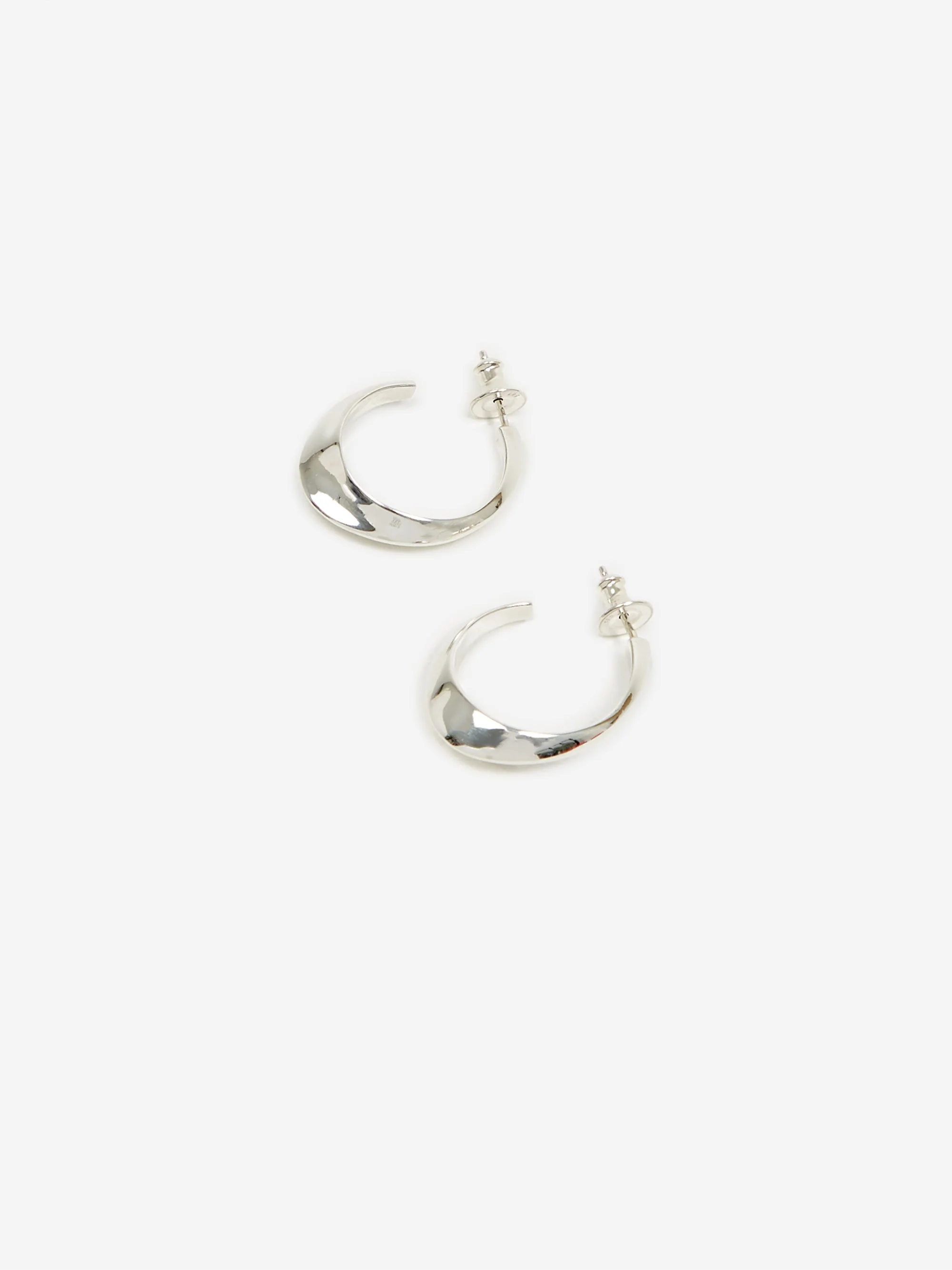 Faris Aero Hoops - Silver - Image 2