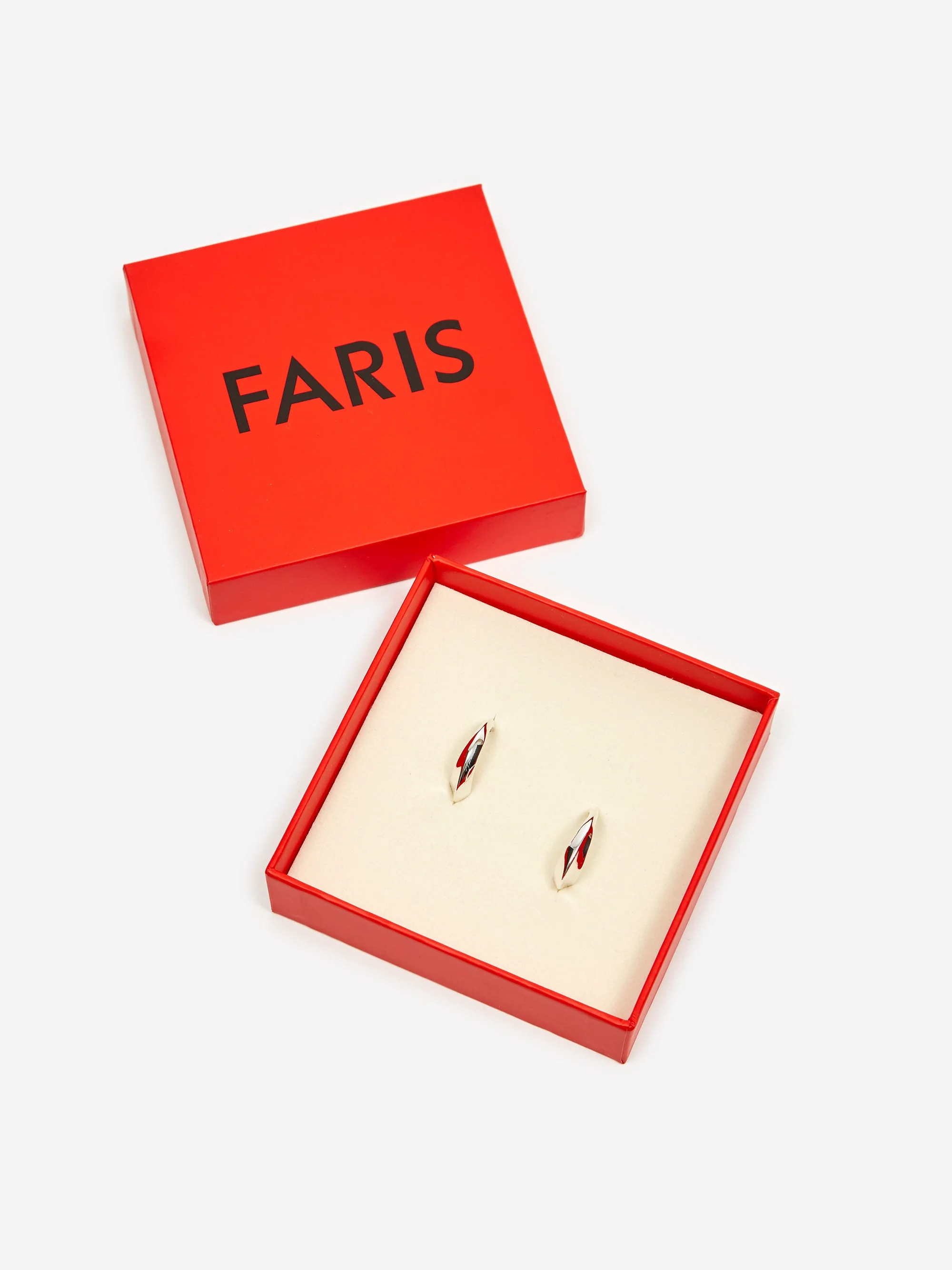 Faris Aero Hoops - Silver - Image 5