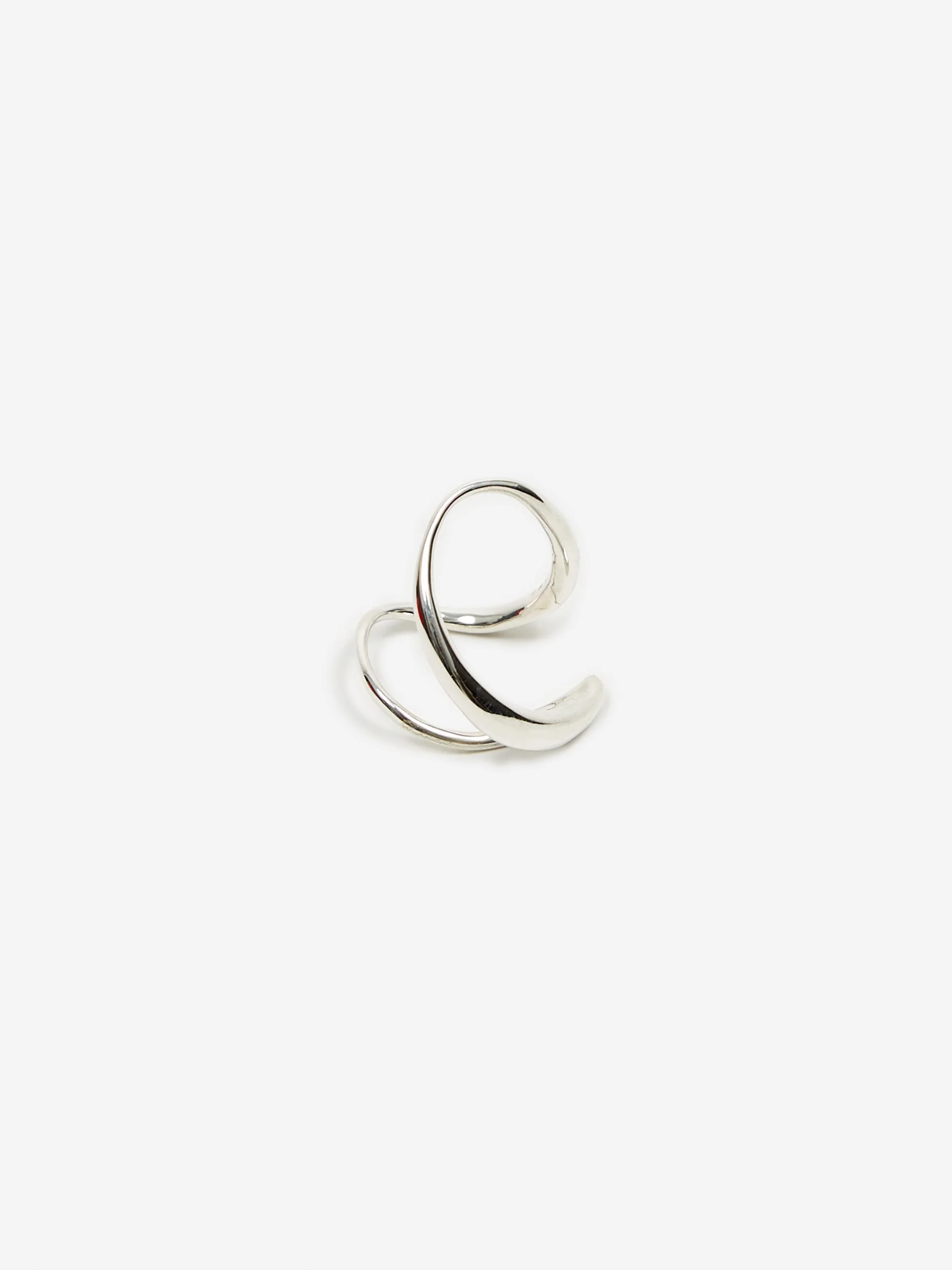 Faris Double Ear Cuff - Silver - Image 2
