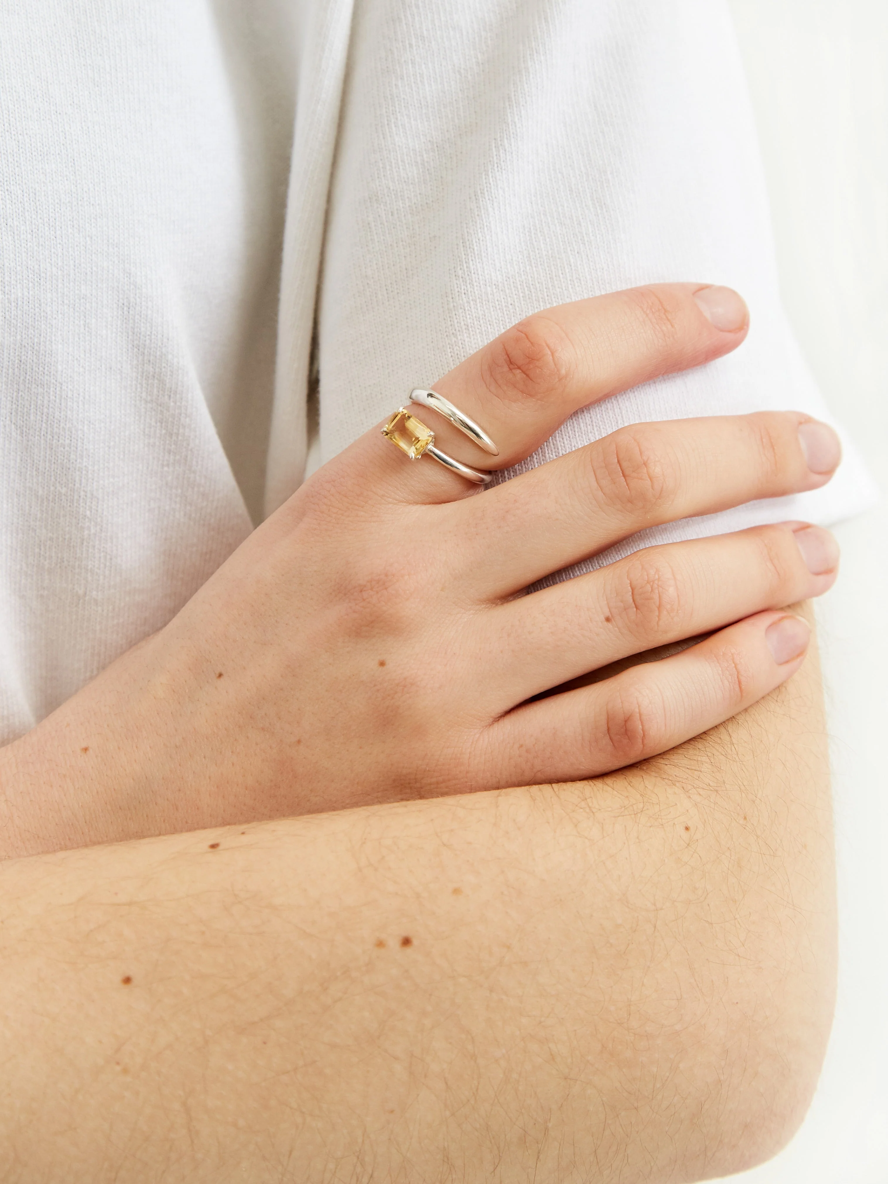 Faris Gem Ring - Silver - Image 6