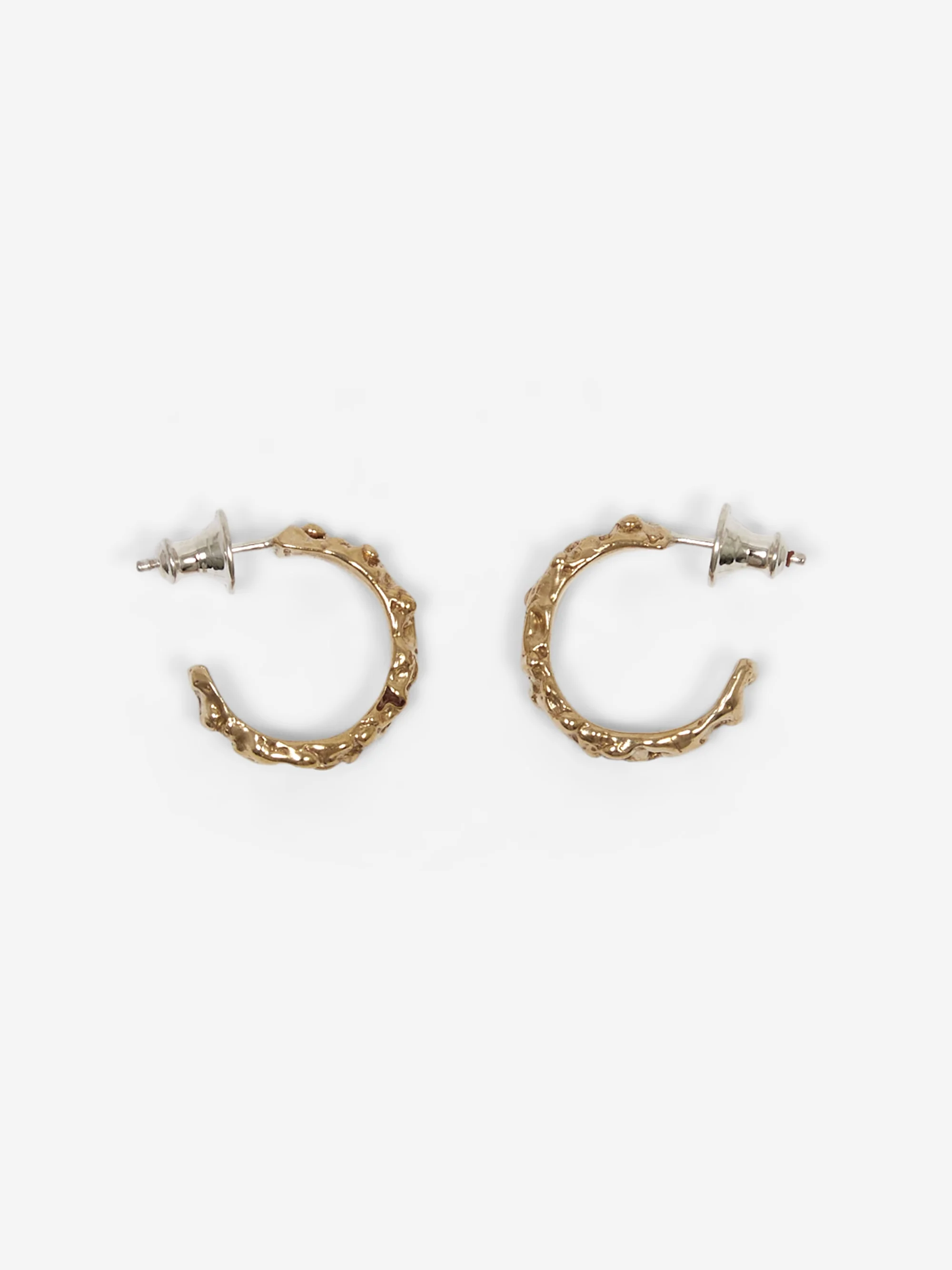Faris Roca Small Hoops - Bronze - Image 3