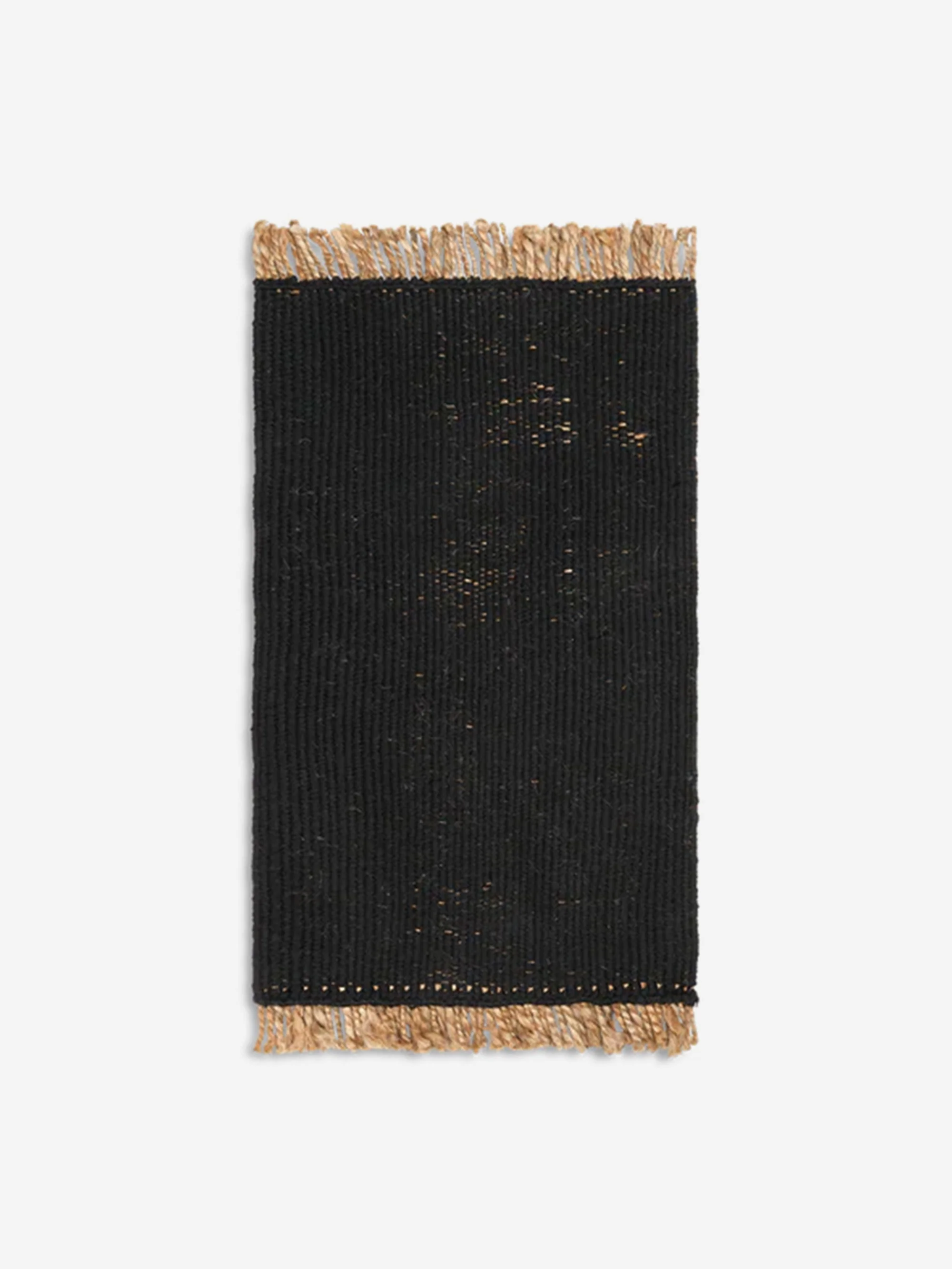 ferm LIVING Block Mat - Black/Natural