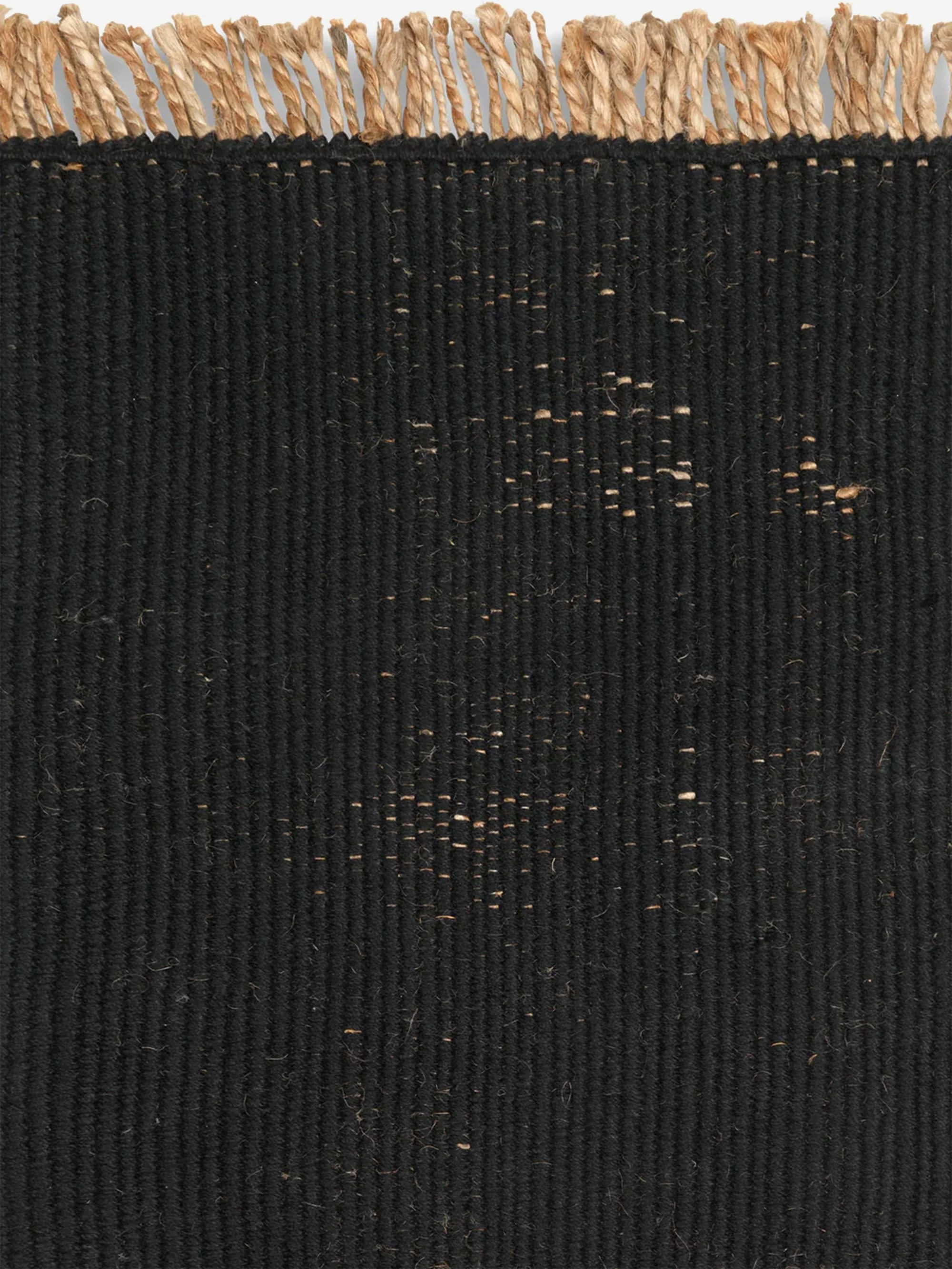 ferm LIVING Block Mat - Black/Natural - Image 2