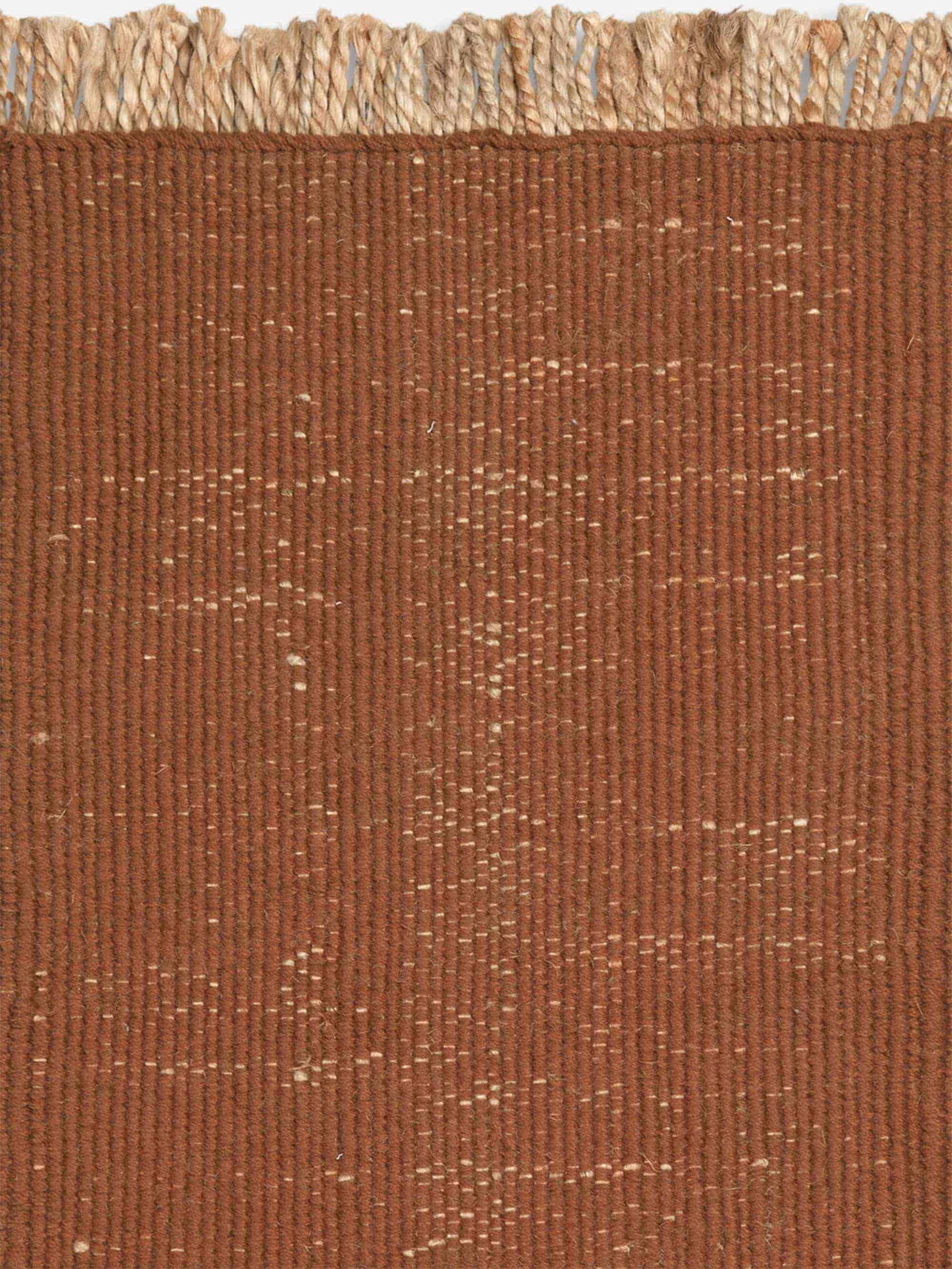 ferm LIVING Block Mat - Dark Brick/Natural - Image 2