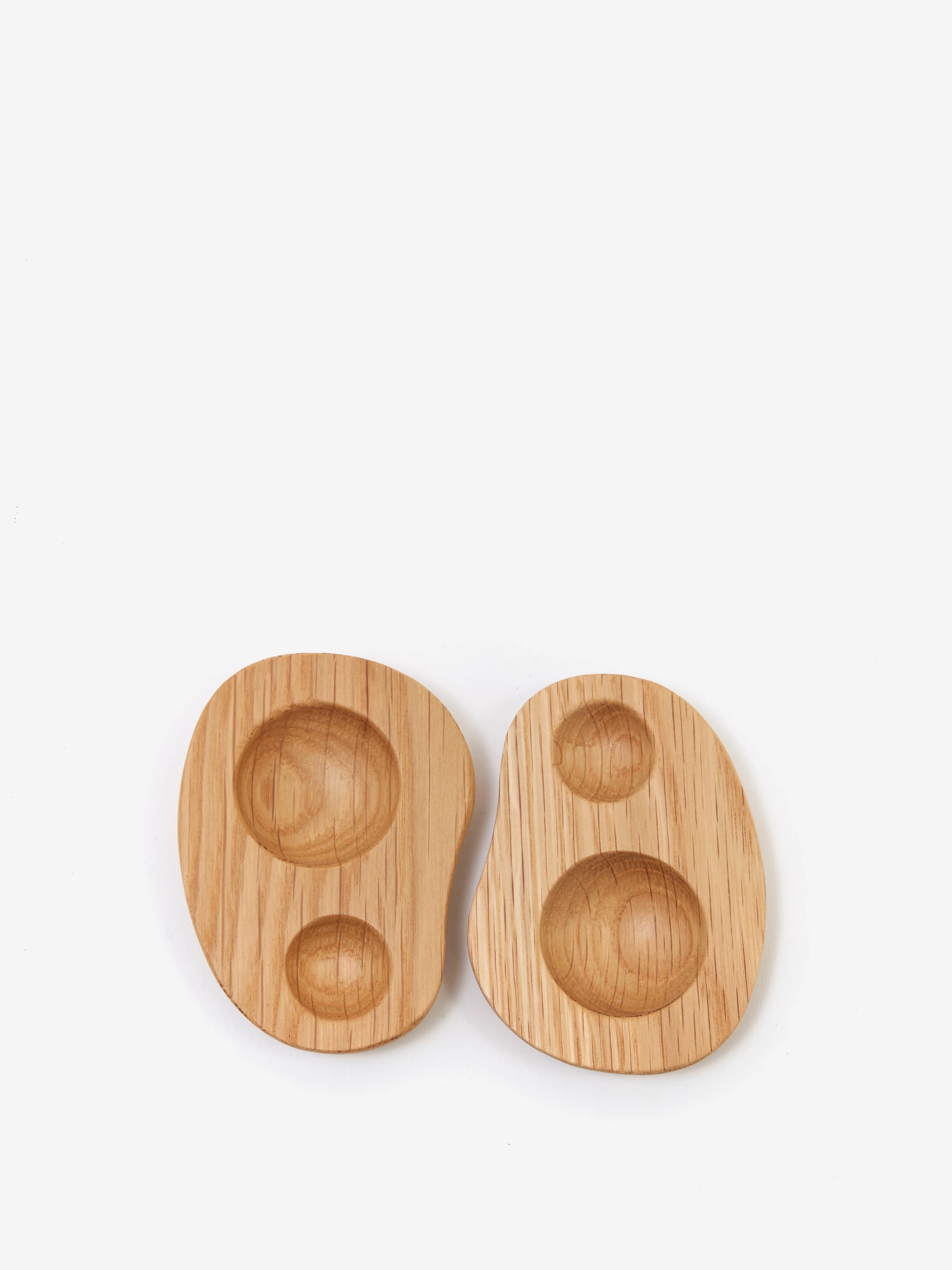 ferm LIVING Cairn Egg Holder Set of 2 - Oak