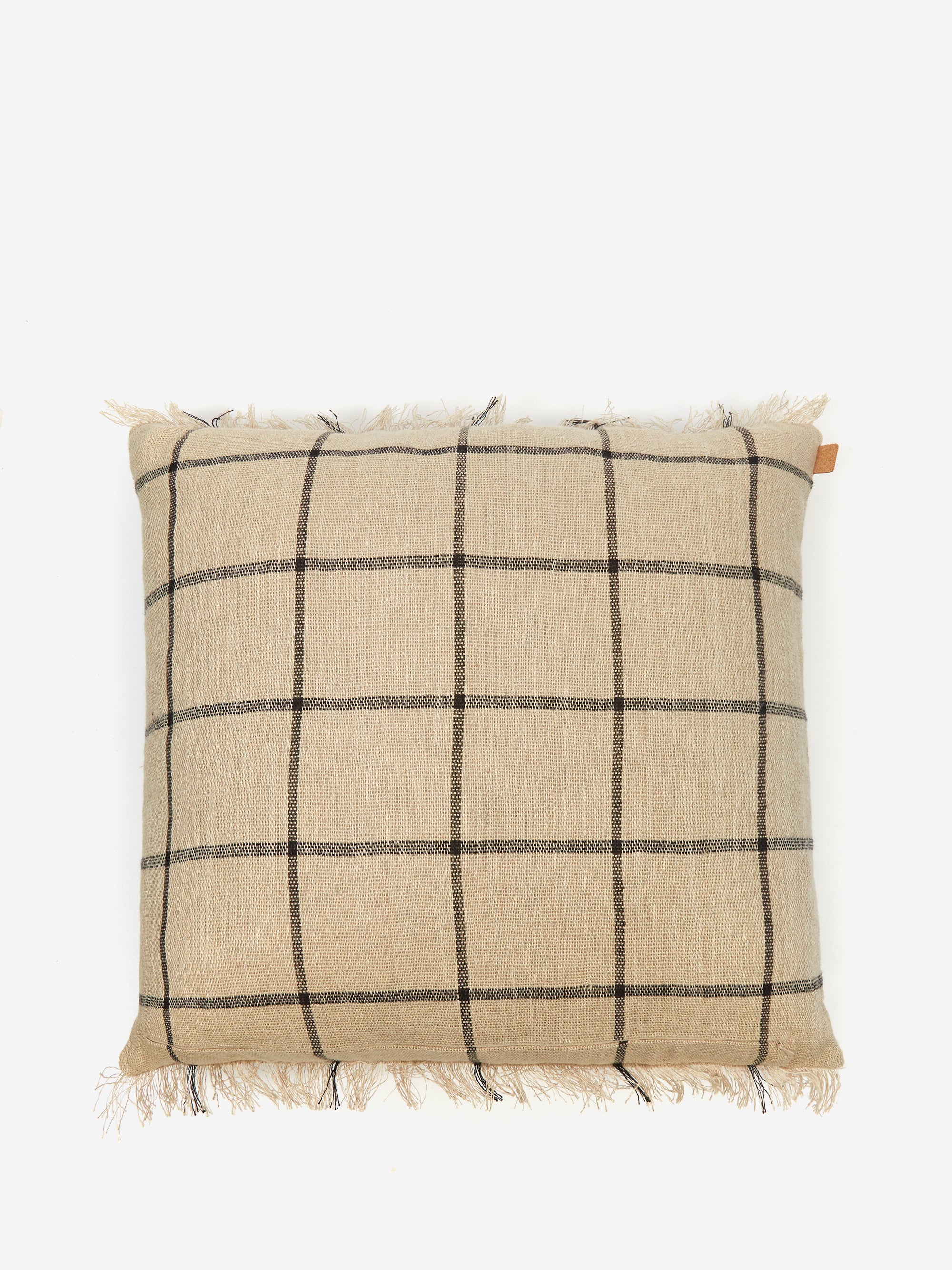 Ferm Living Calm Cushion 50x50 - Camel/Black - Image 3