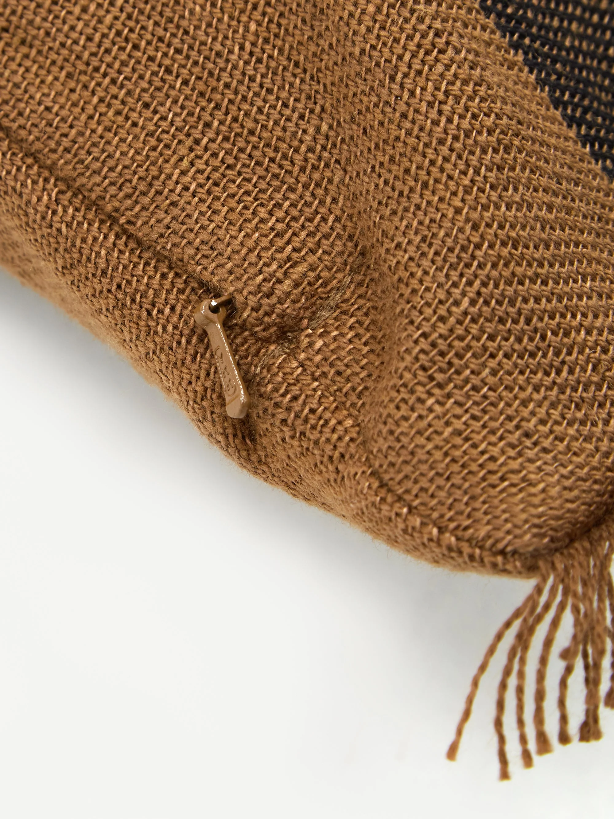 ferm LIVING Calm Cushion Long - Camel Black - Image 4