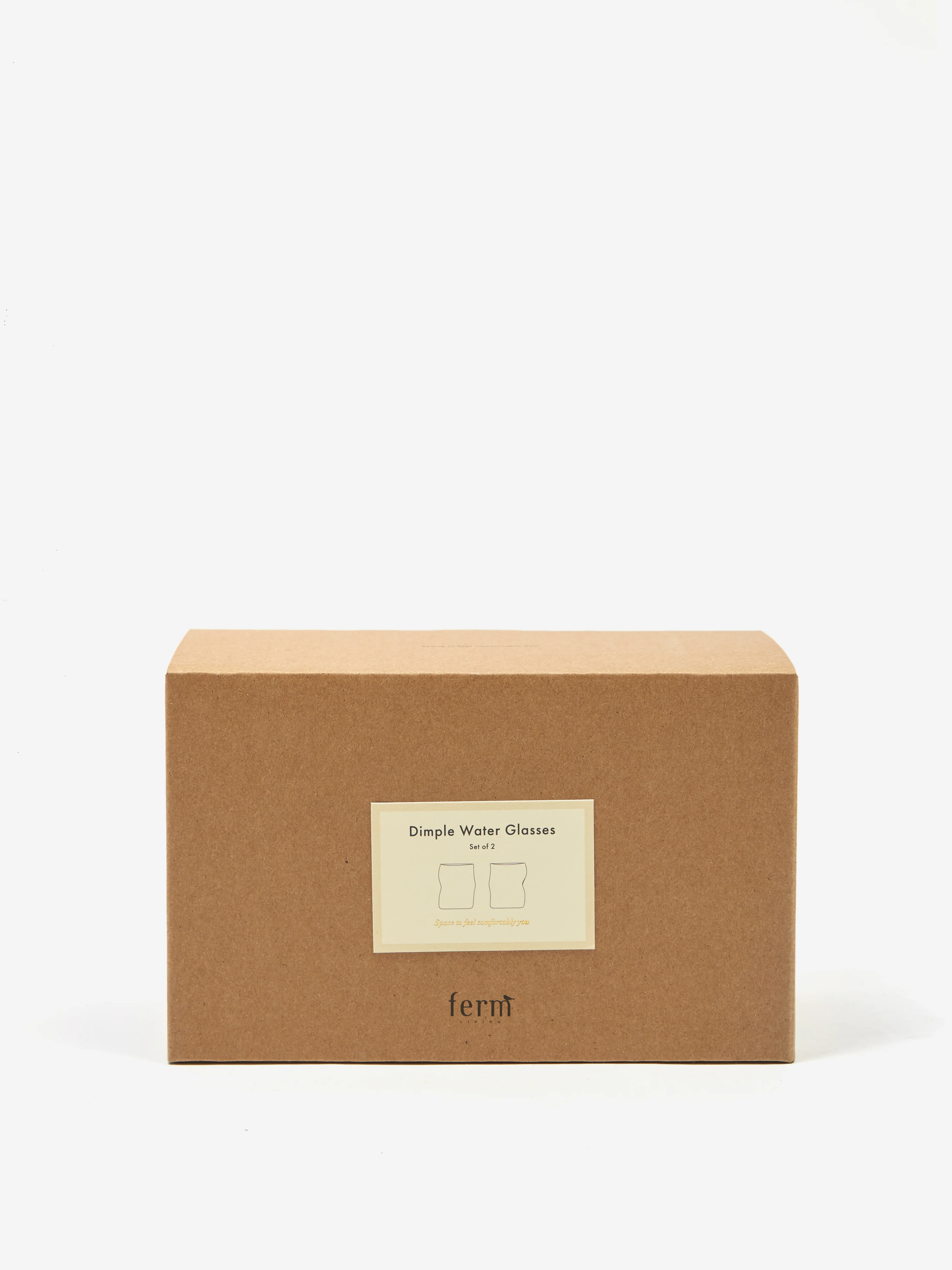 ferm LIVING Dimple Glasses Set of 2 - Clear - Image 3