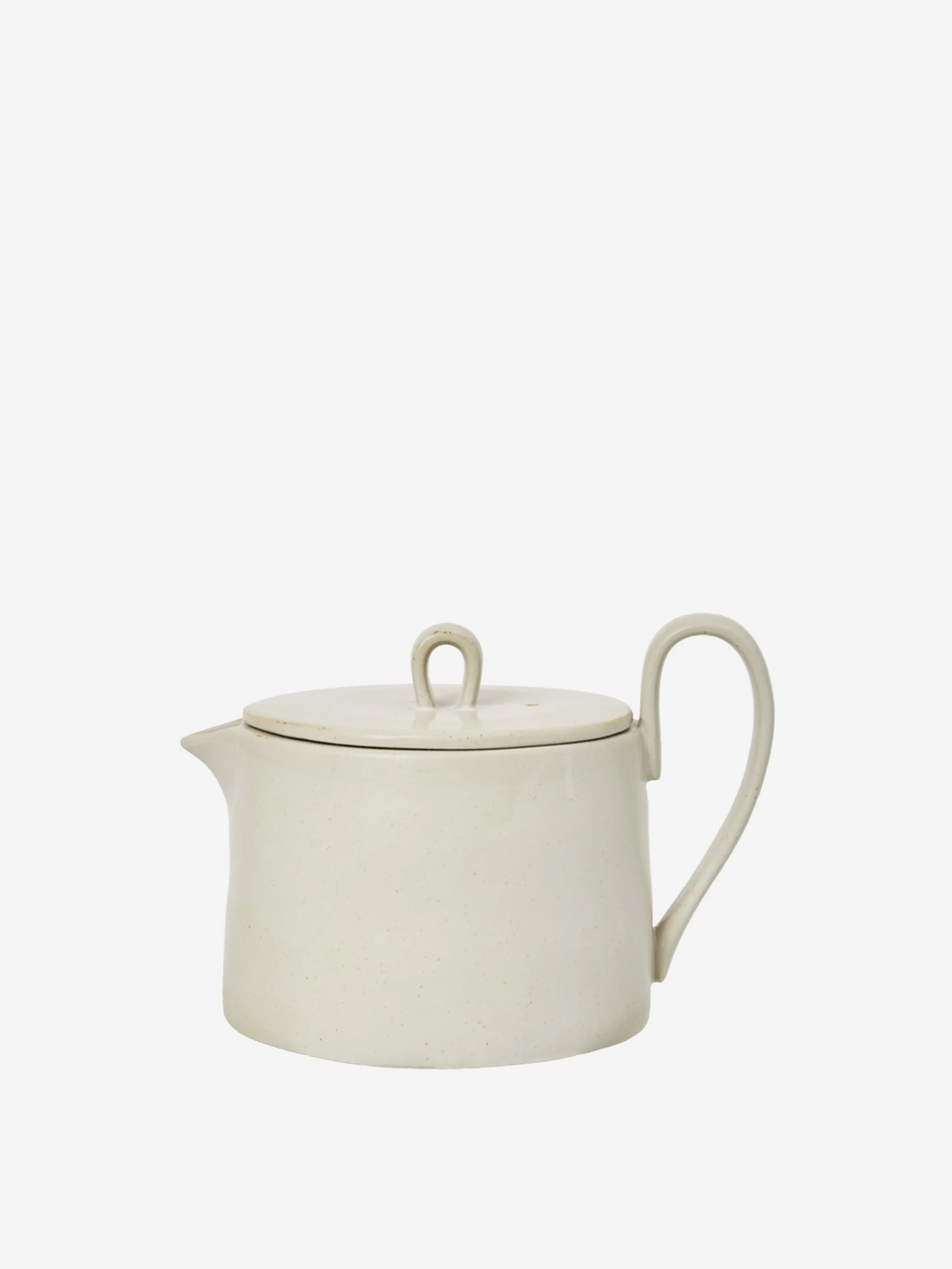 ferm LIVING Flow Tea Pot - Off-White Speckle