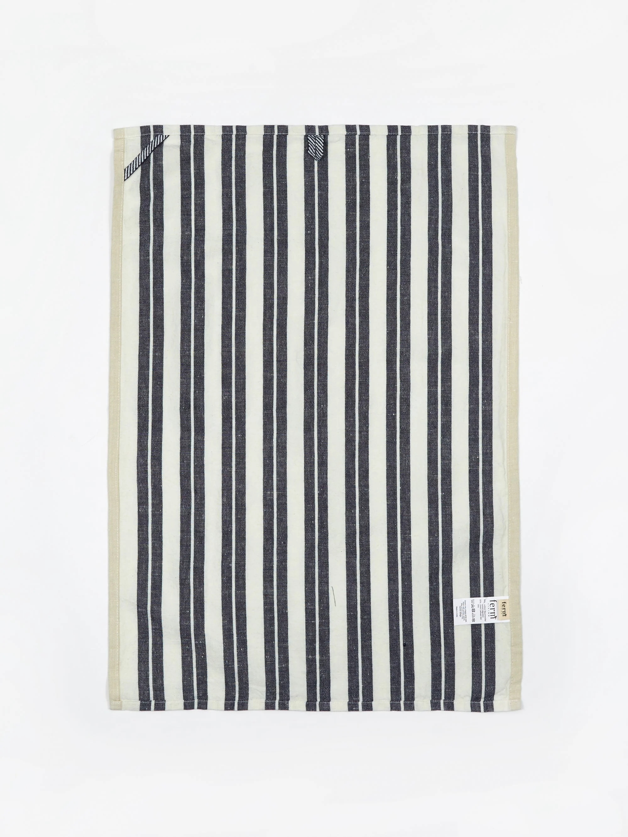 ferm LIVING Hale Yarn Dyed Linen Tea Towels - Off - Off-White - Image 2