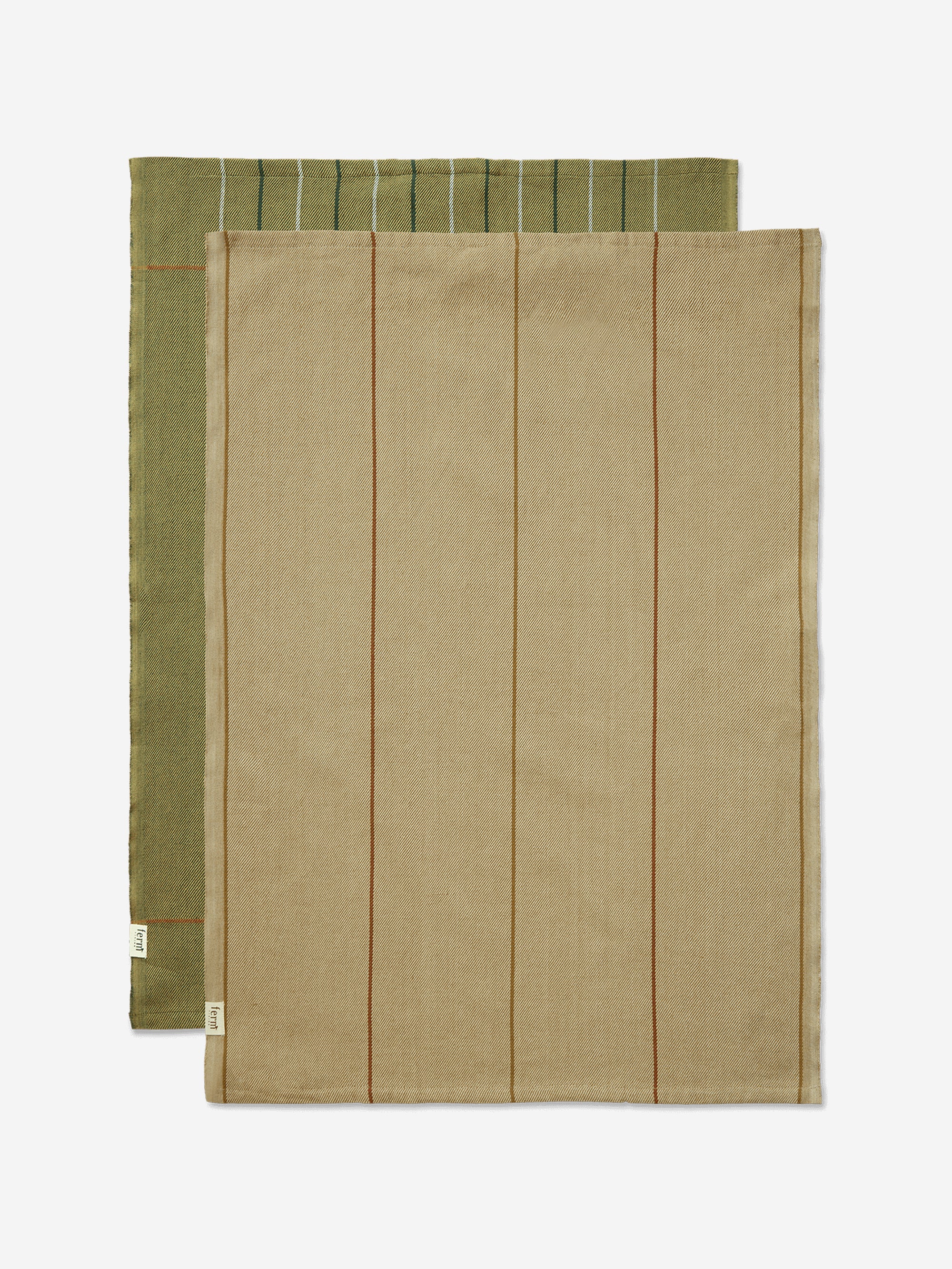 ferm LIVING Ito Tea Towel - Set of 2 - Seaweed/Flax