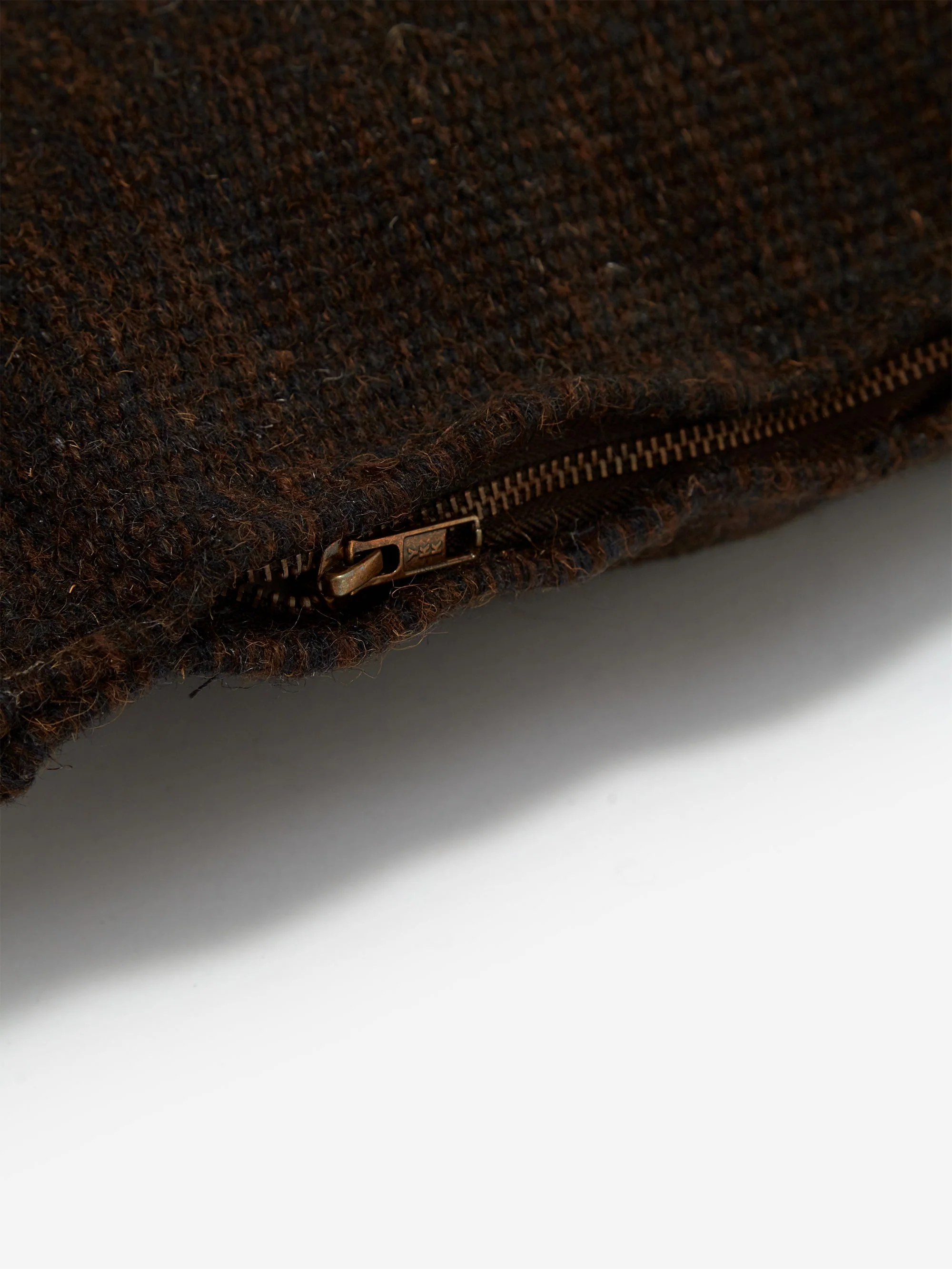ferm LIVING Kelim Fringe Cushion Small - Dark Melange - Image 3
