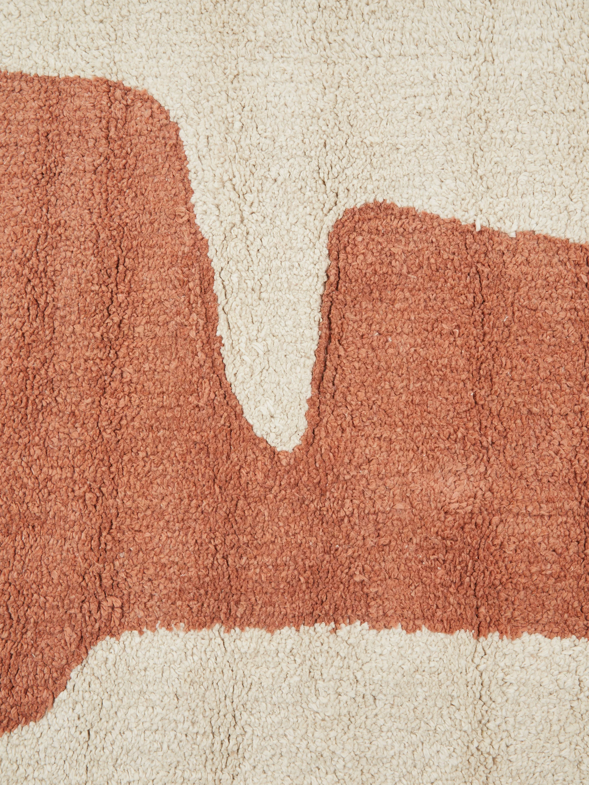 ferm LIVING Lay Washable Mat - Parchment/Rust - Image 3