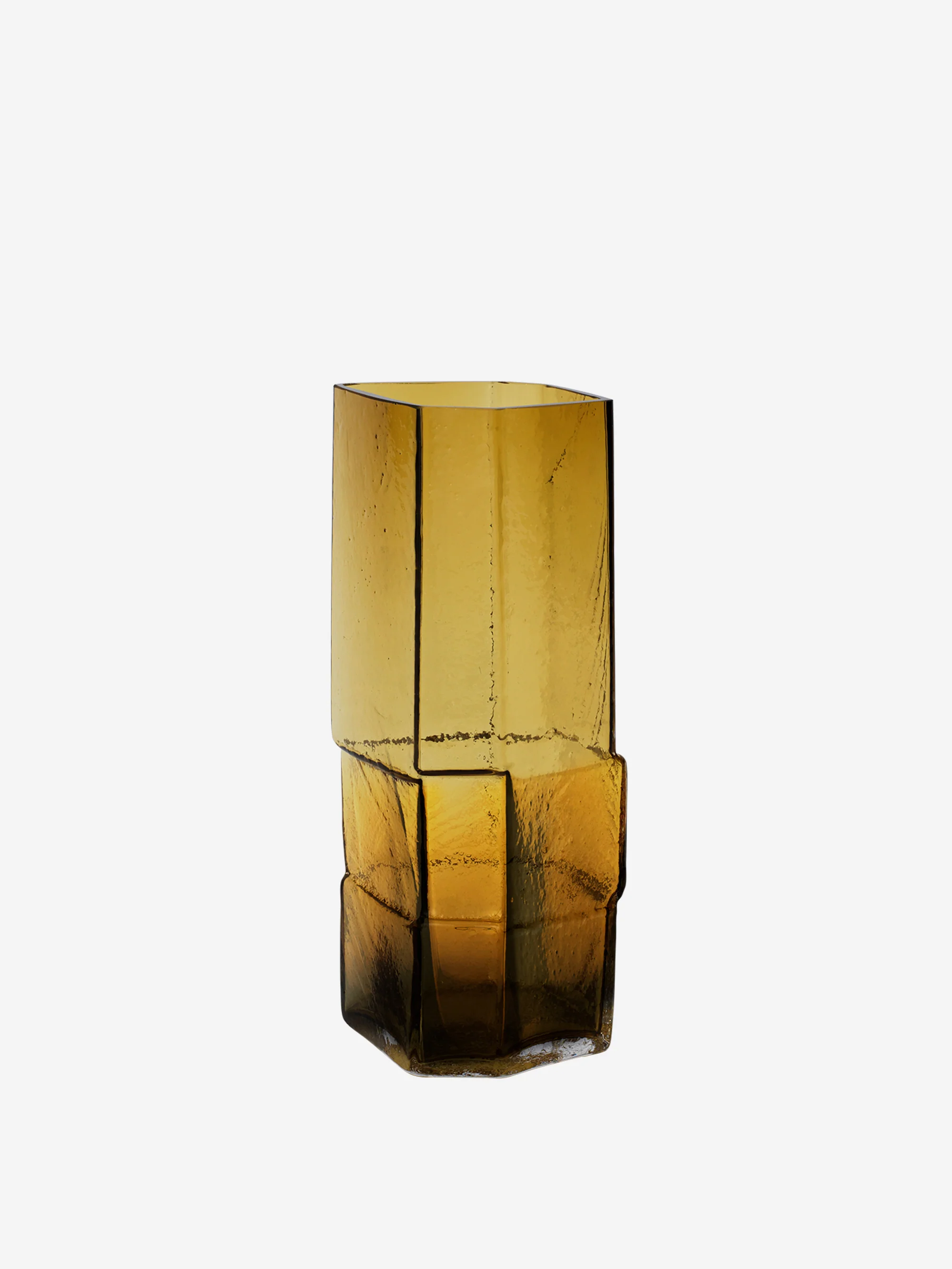 ferm LIVING Muro Vase H30 - Recycled Amber