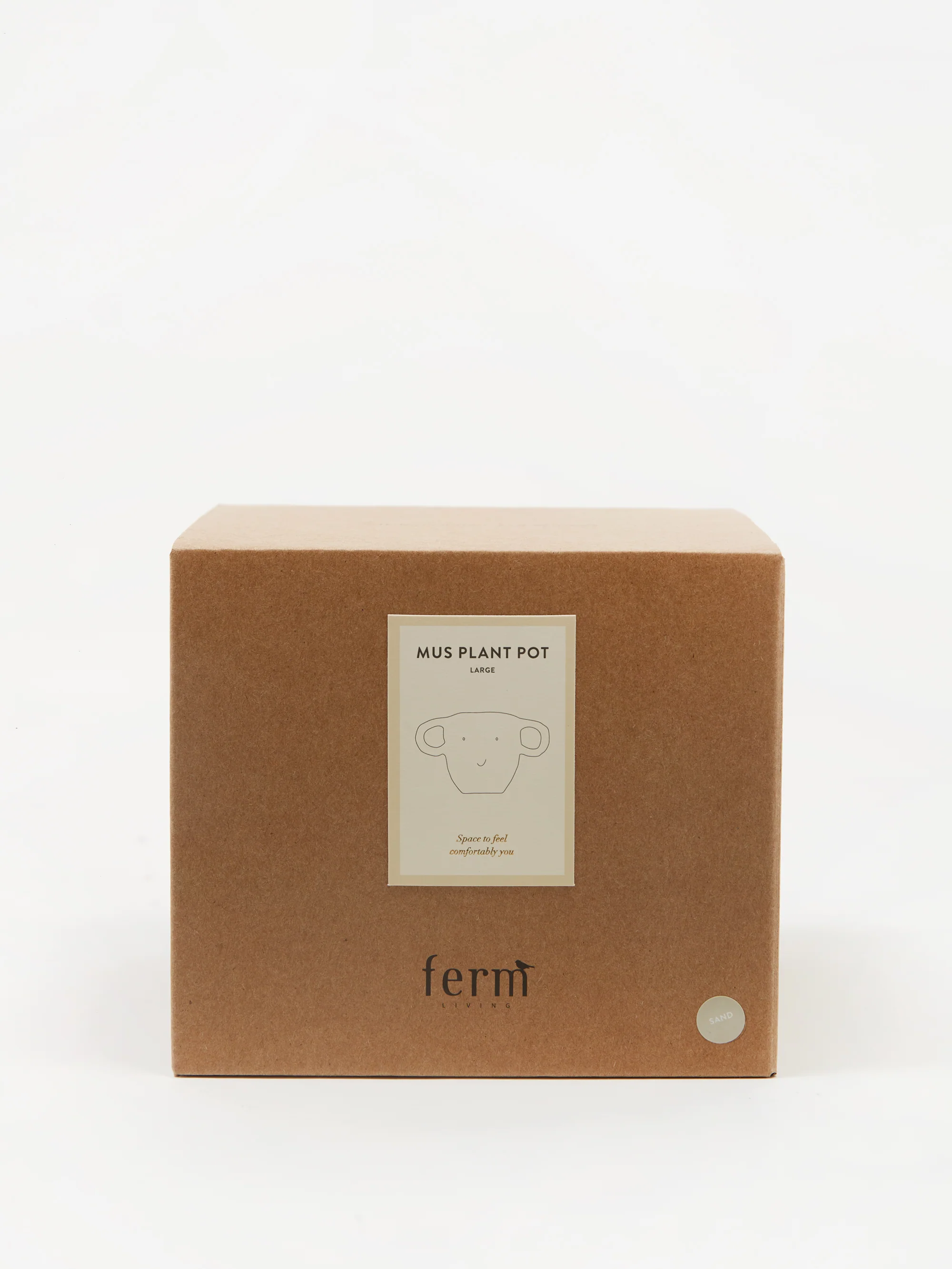 ferm LIVING Mus Plant Pot Large - Sand - Image 6
