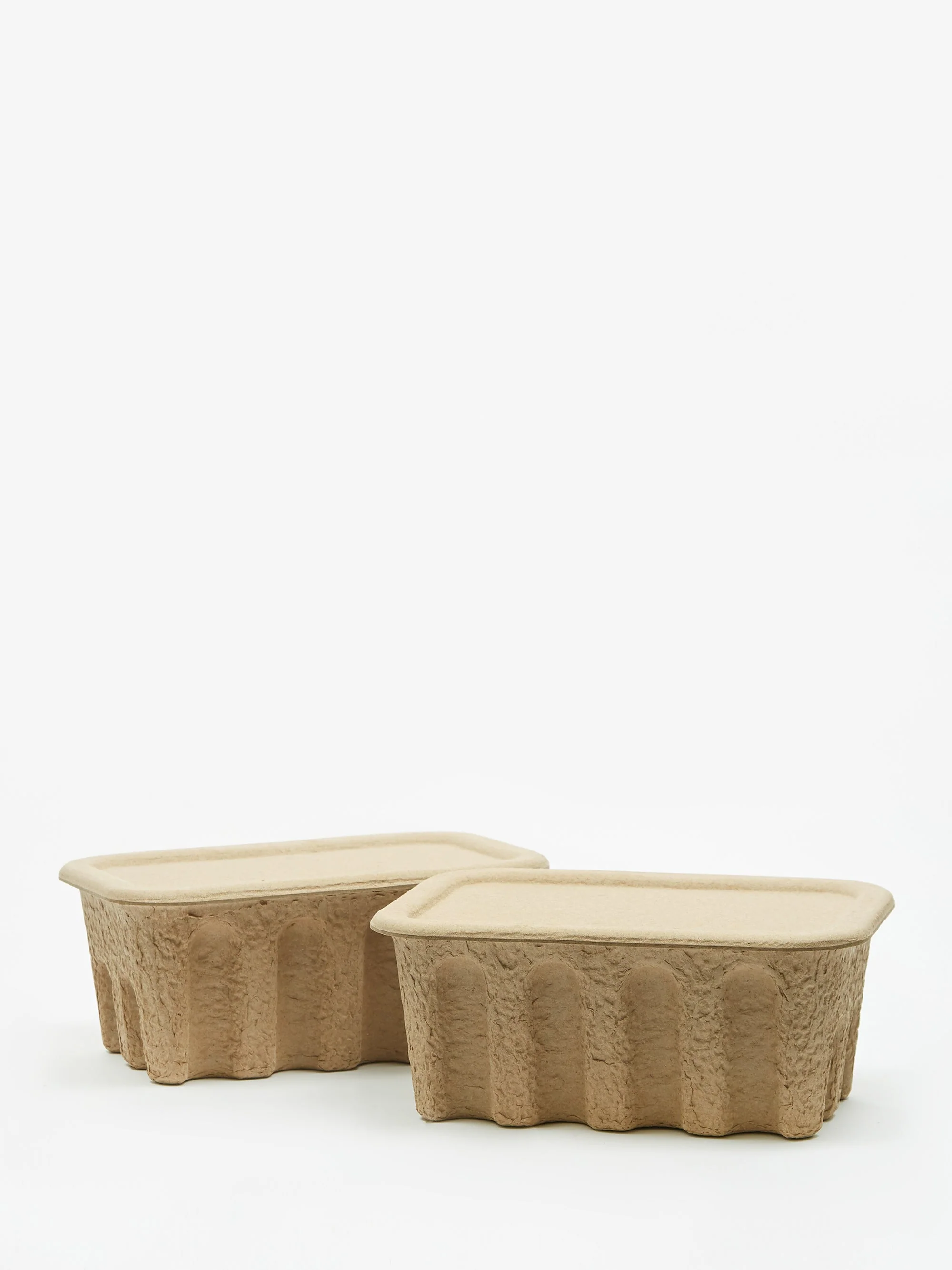 ferm LIVING Paper Pulp Box Small, Set of 2 - Brown - Image 5