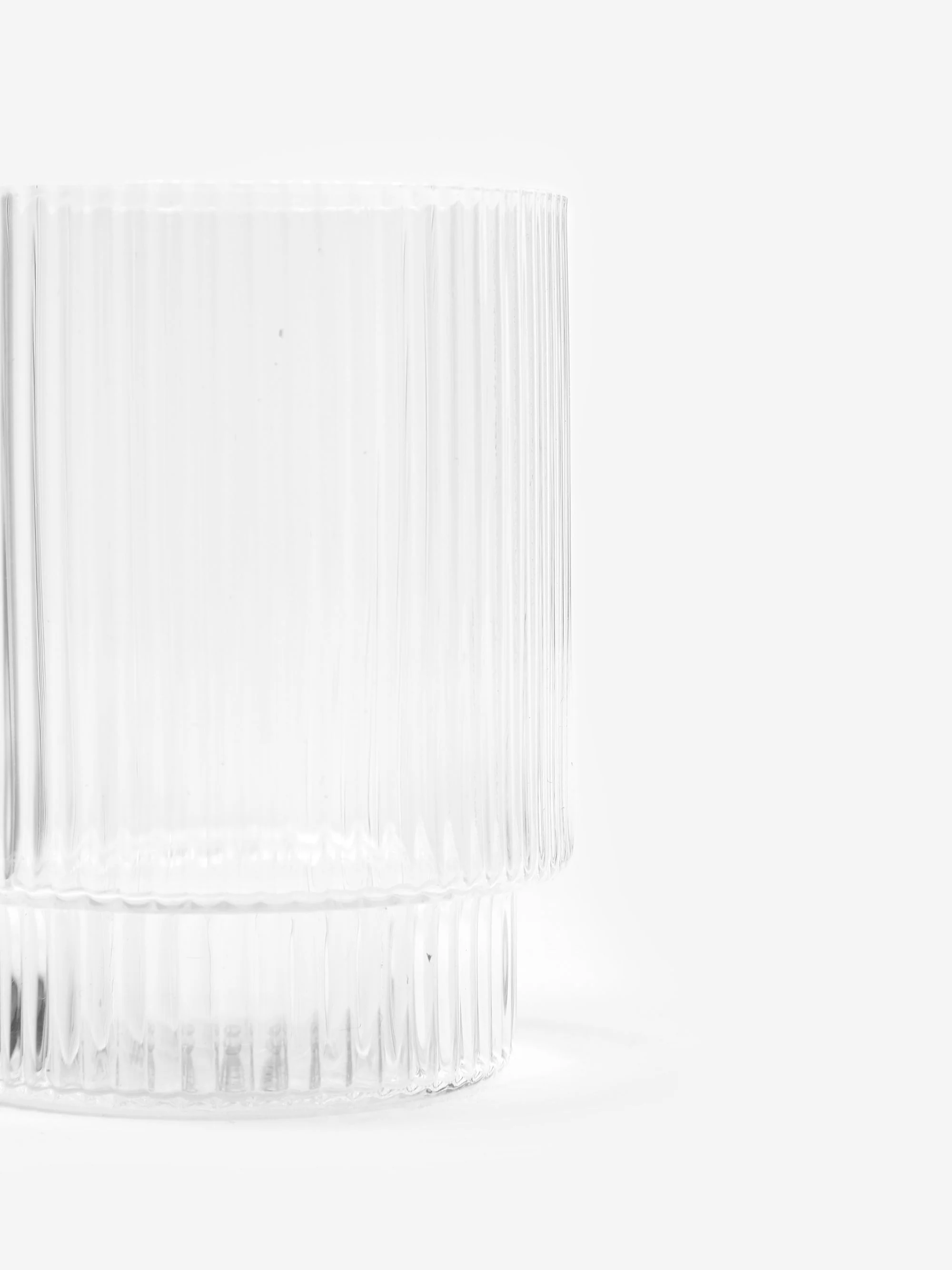 ferm LIVING Ripple Short Drink Glass - Set of 4 - Clear - Image 4
