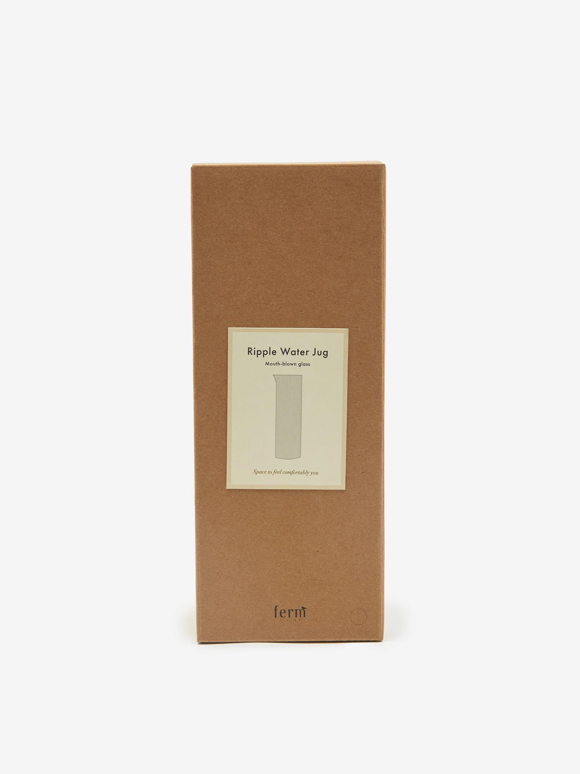 ferm LIVING Ripple Water Jug - Clear - Image 3