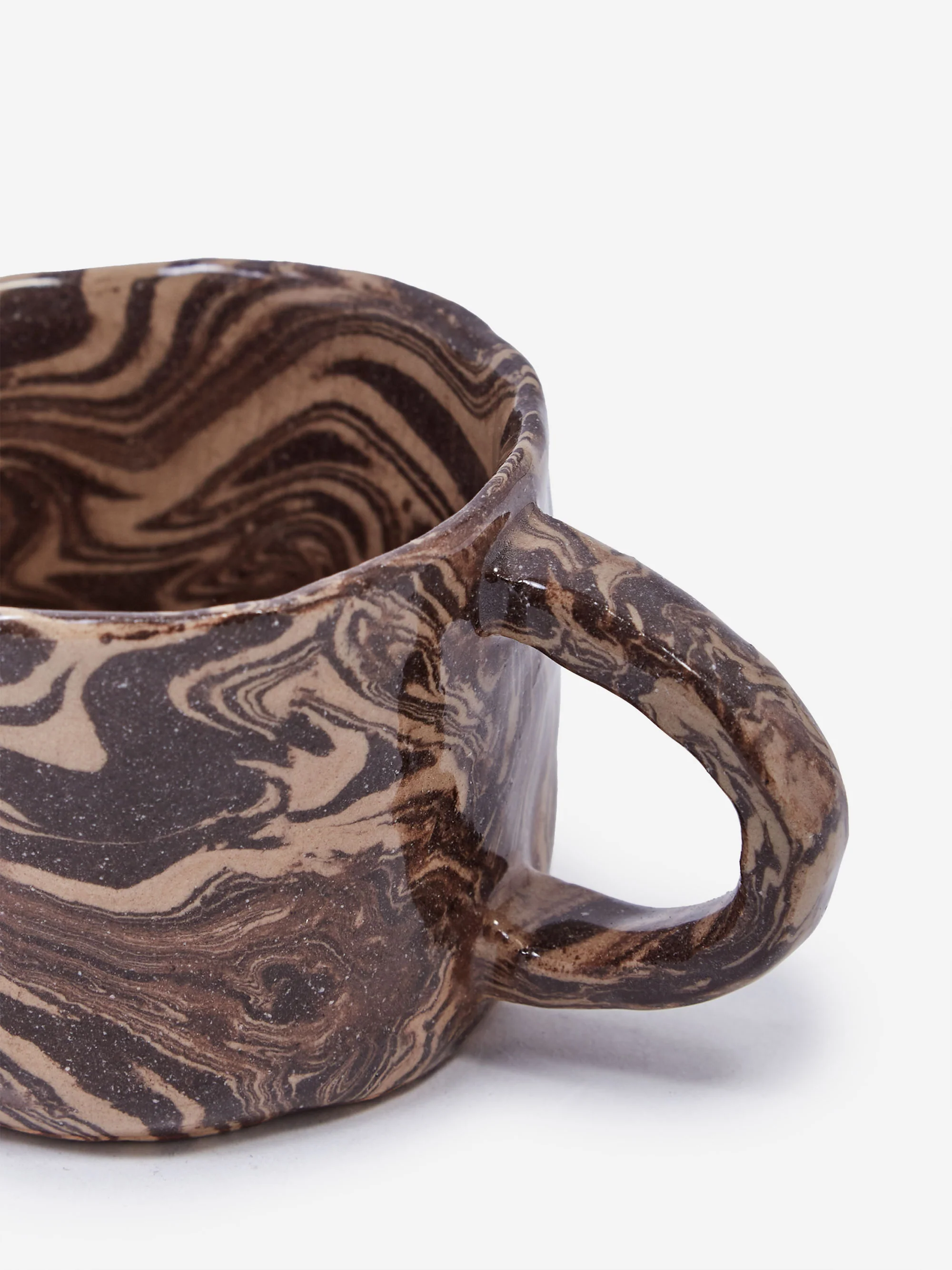 ferm LIVING Ryu Mug - Low - Sand/Brown - Image 2