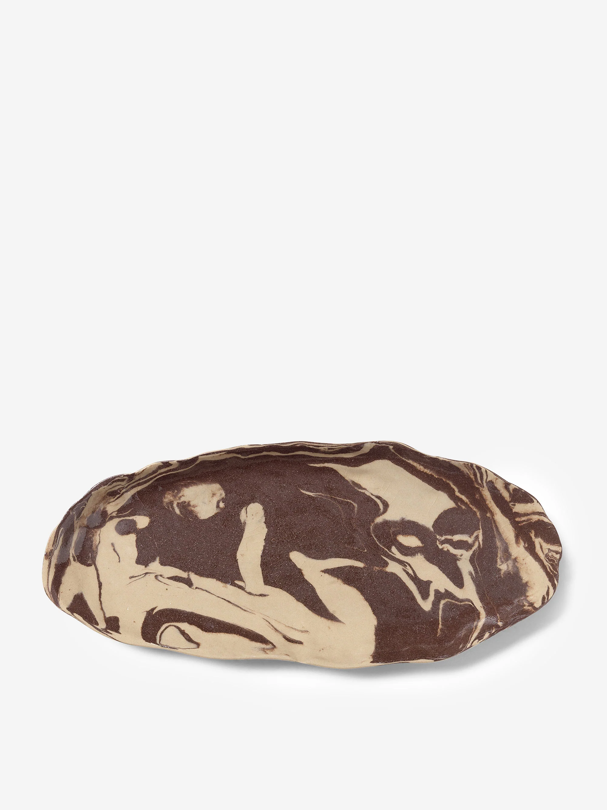 ferm LIVING Ryu Platter - 34cm - Sand/Brown - Image 2