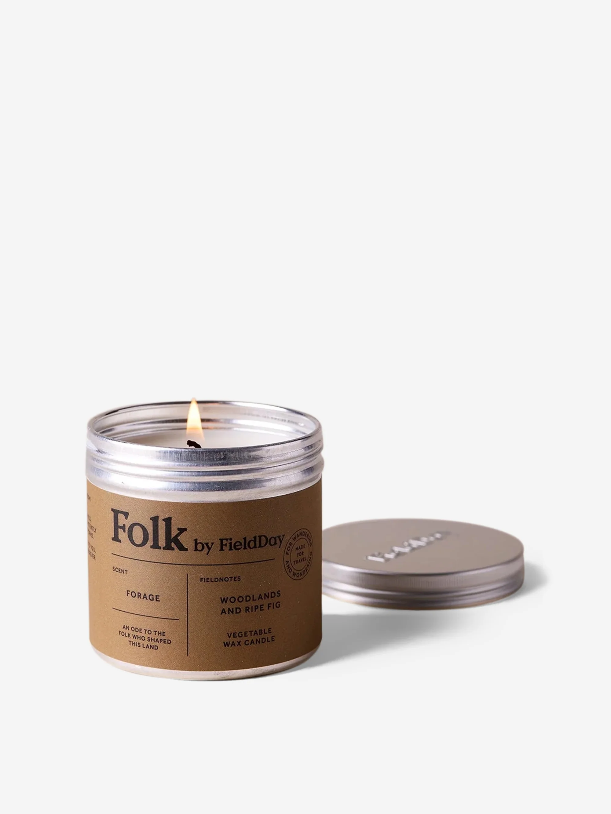 FieldDay Ireland Vegetable Wax Folk Tin Candle 270g - Forage - Image 2