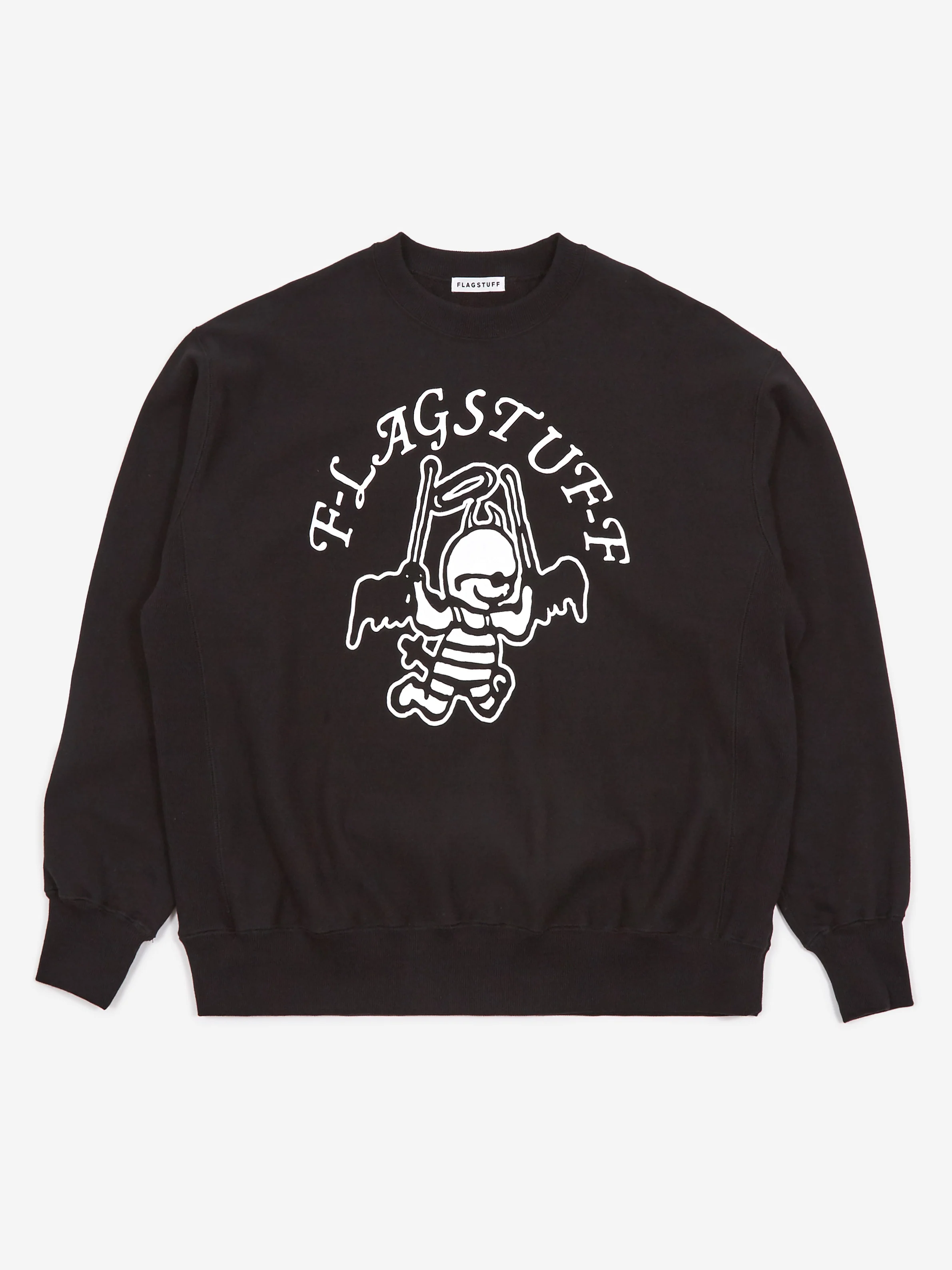Flagstuff Angel Crewneck Sweat - Black