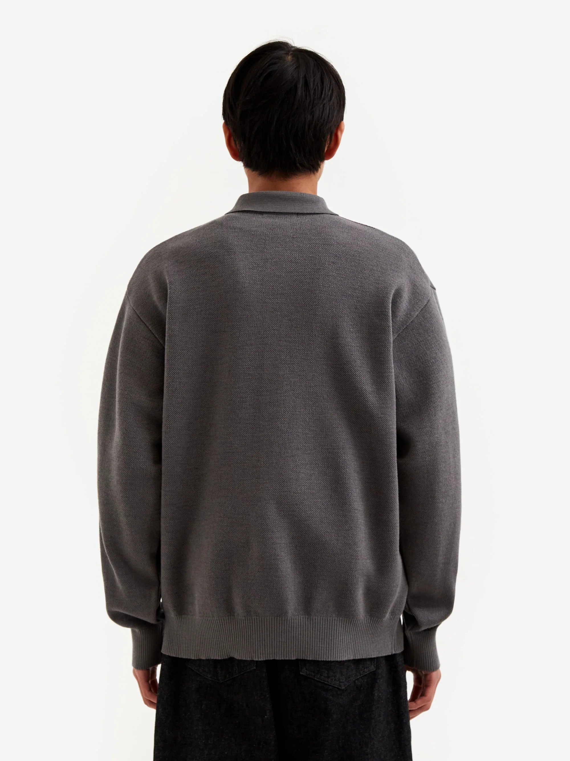 Flagstuff Argyle Italian Knit Cardigan - Charcoal - Image 8