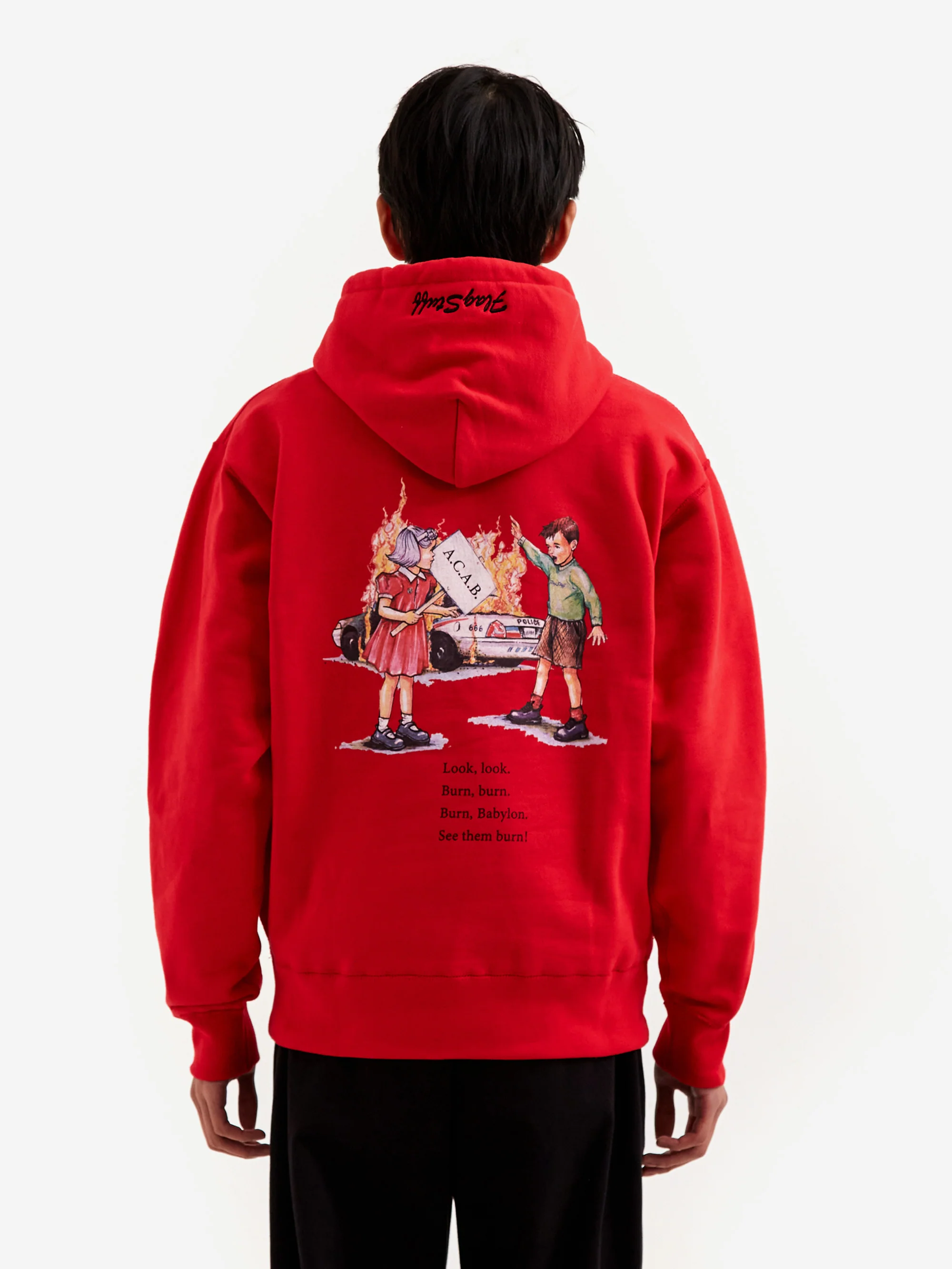 Flagstuff "Babylon" Hoodie - Red - Image 9
