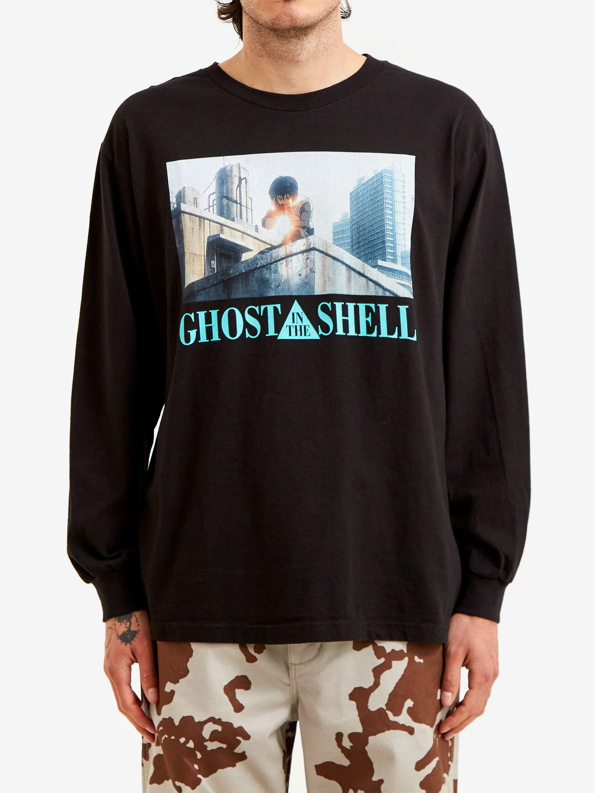 Flagstuff Kusanagi Long Sleeve T-Shirt - Black - Image 2