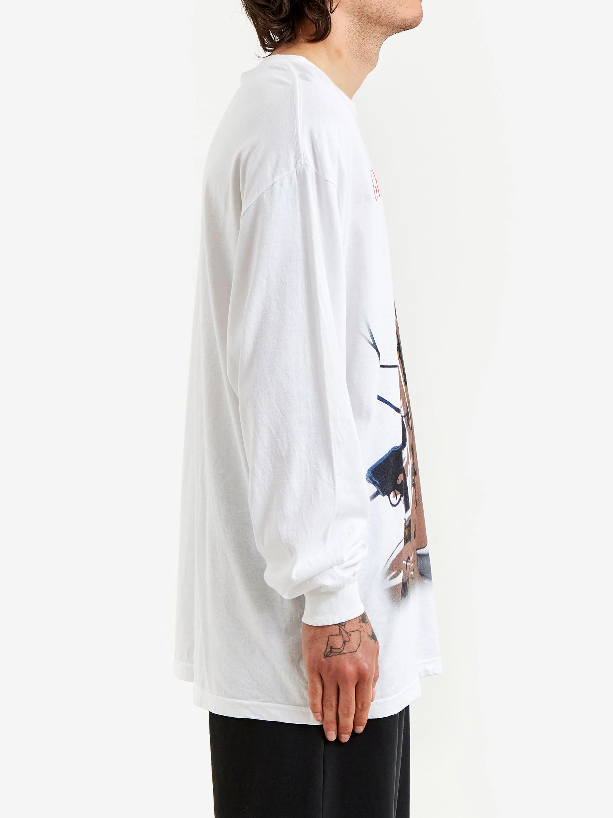 Flagstuff Kusanagi Long Sleeve T-Shirt - White - Image 5