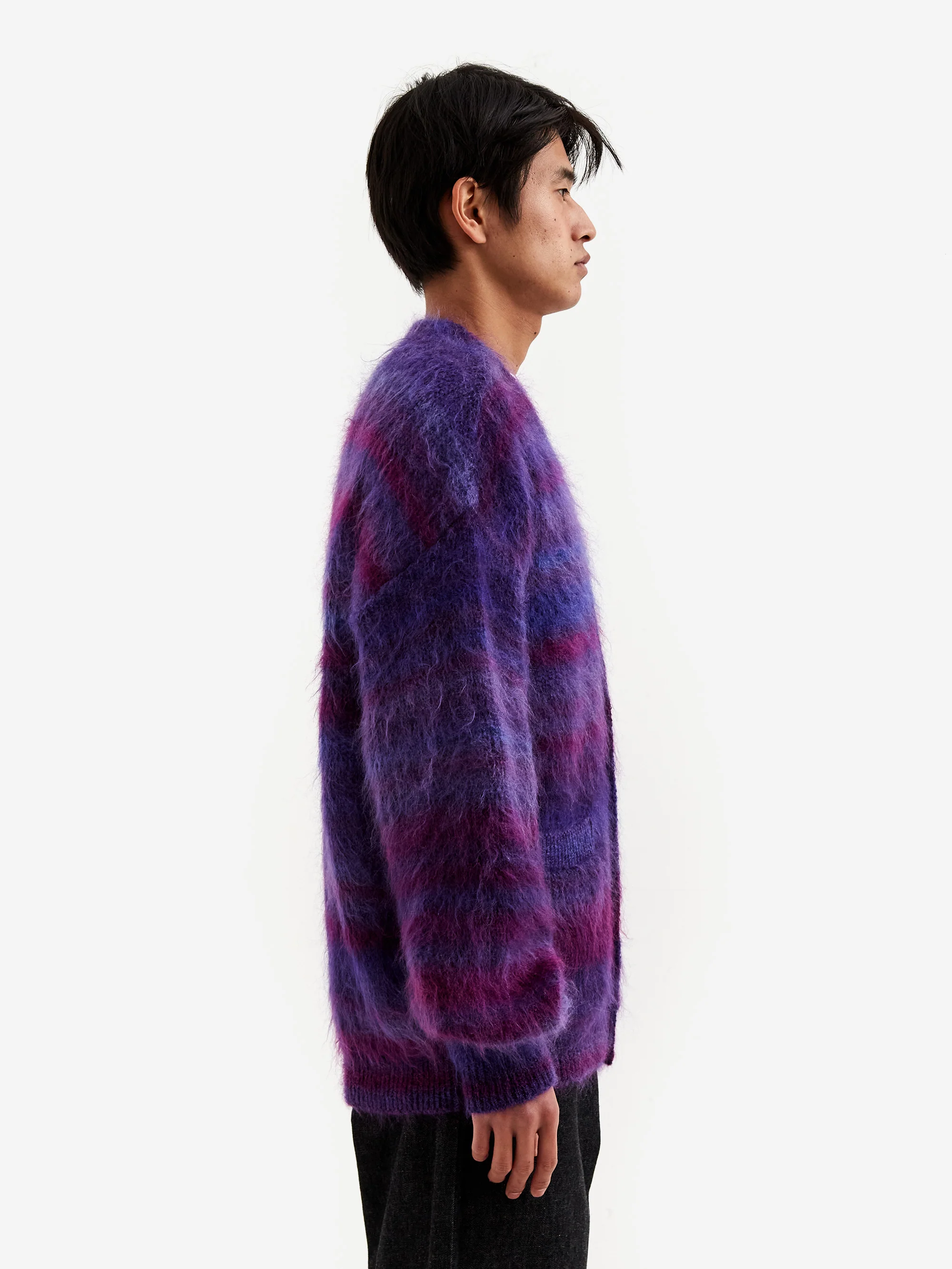Flagstuff Mohair Cardigan - Purple - Image 8